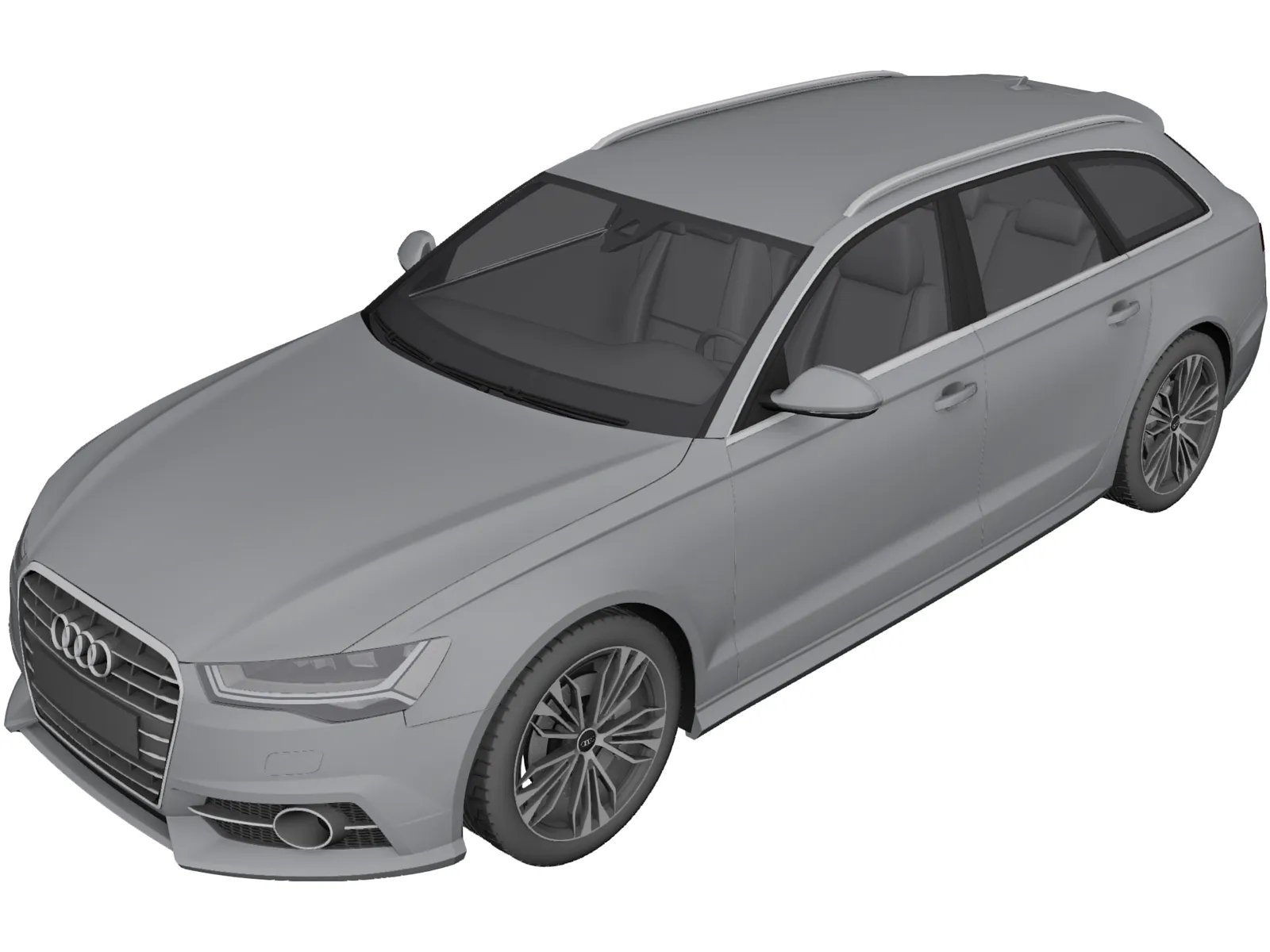 Audi A6 (C7) avant 2018 Modèle 3D