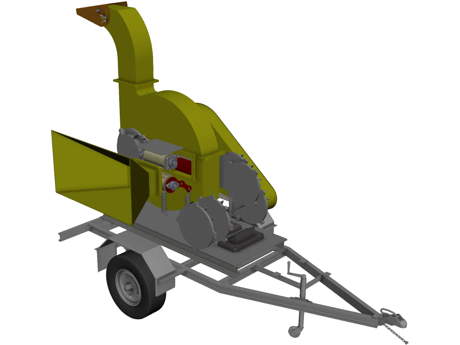 Wood Chipper 3D Model