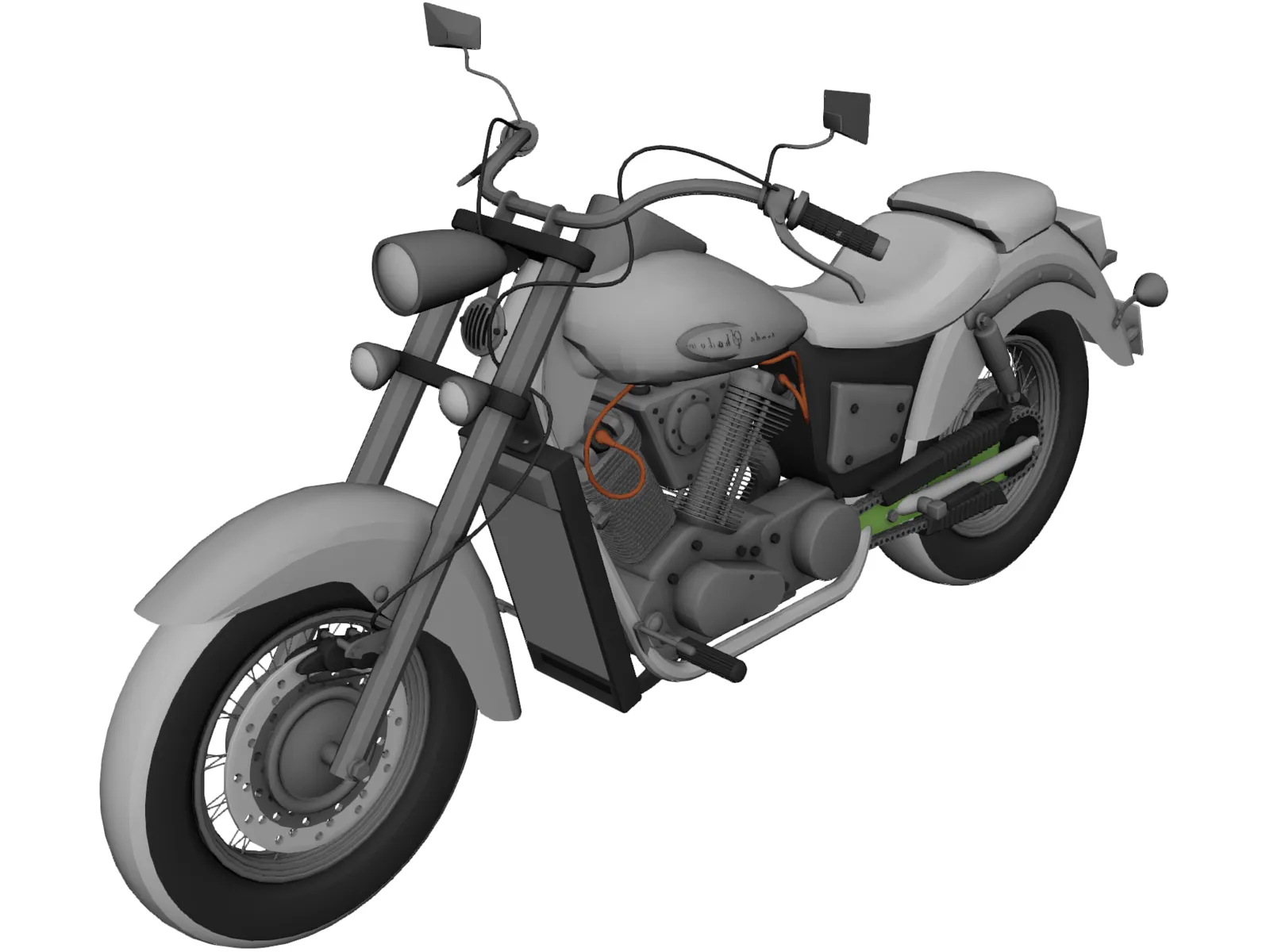 Honda VT400 Shadow 3D Model