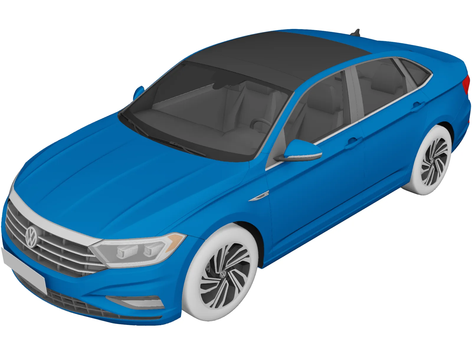 Volkswagen Jetta SEL (2019) 3D Model