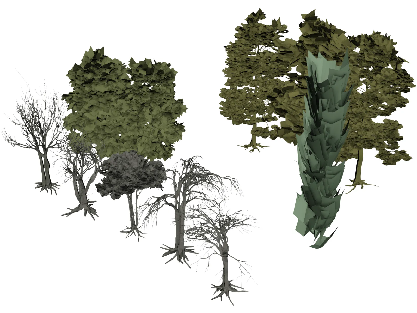 Tree Collection 3D Model