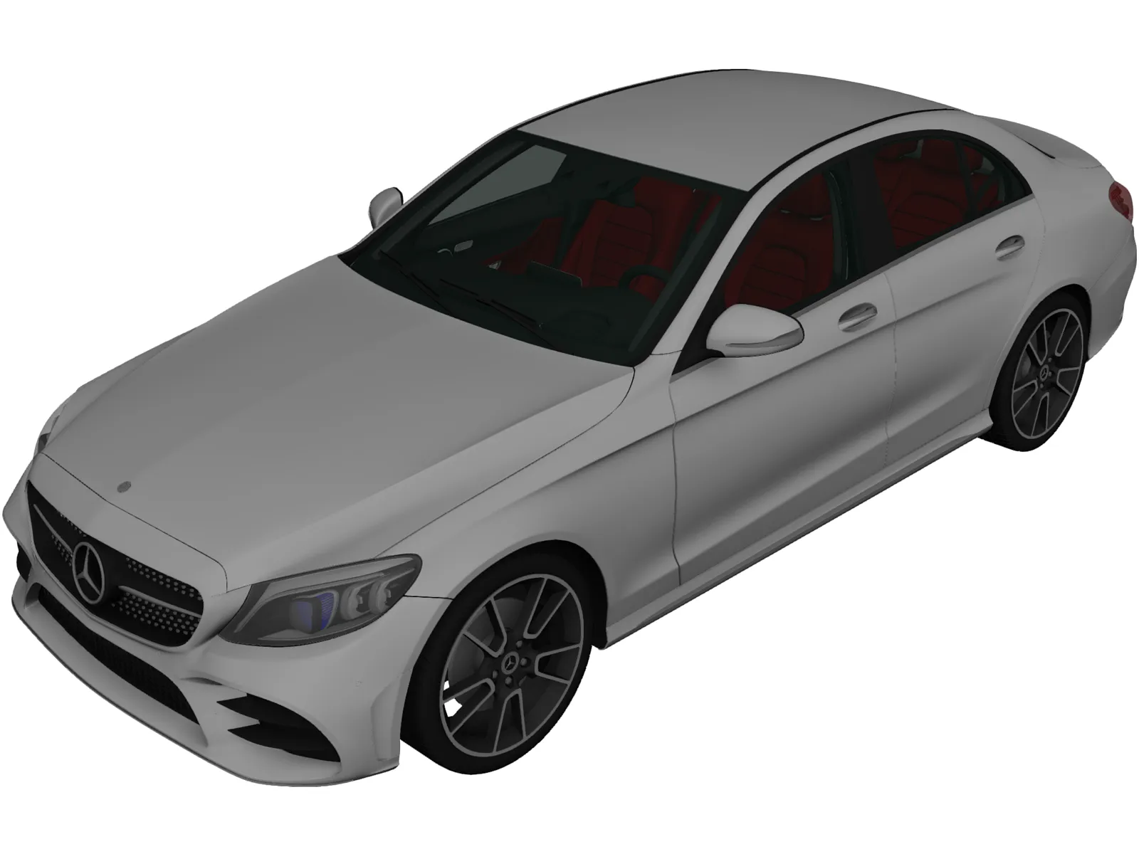 Mercedes-Benz C-Class (W205) (2018) 3D Model