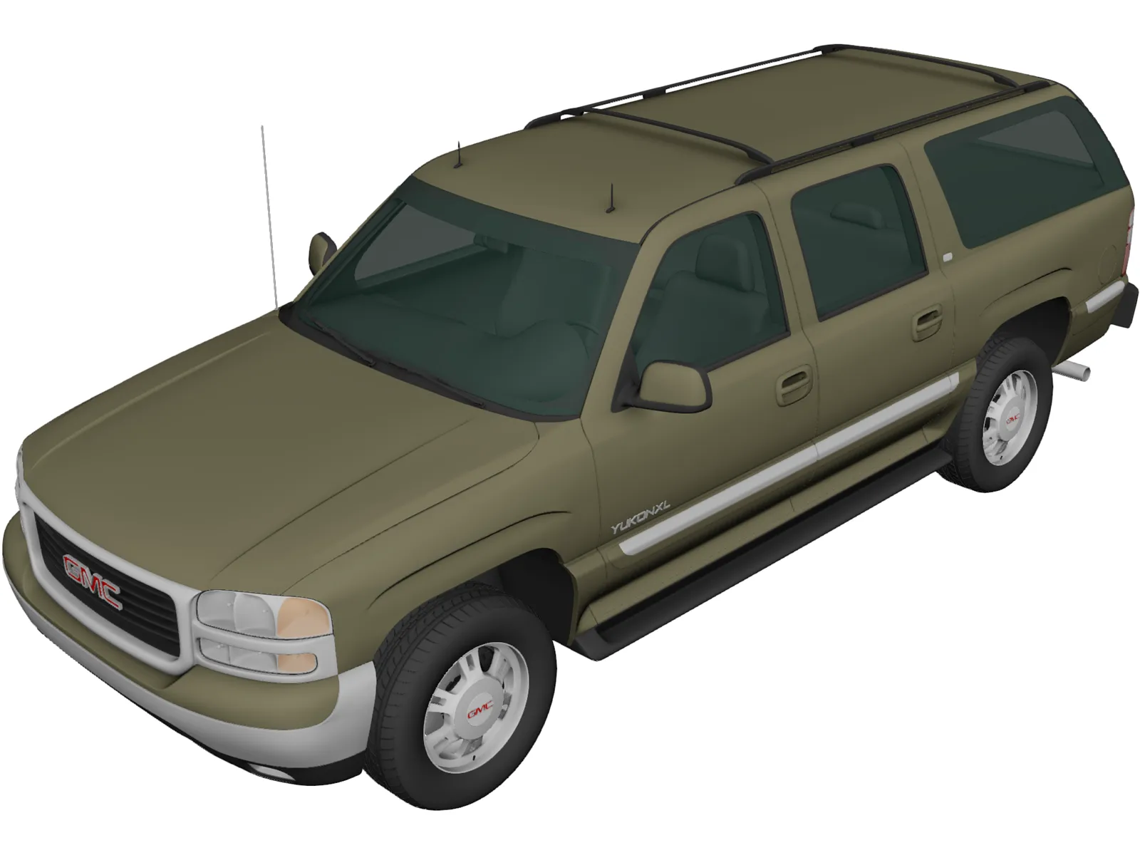 GMC Yukon XL (2000) 3D Model