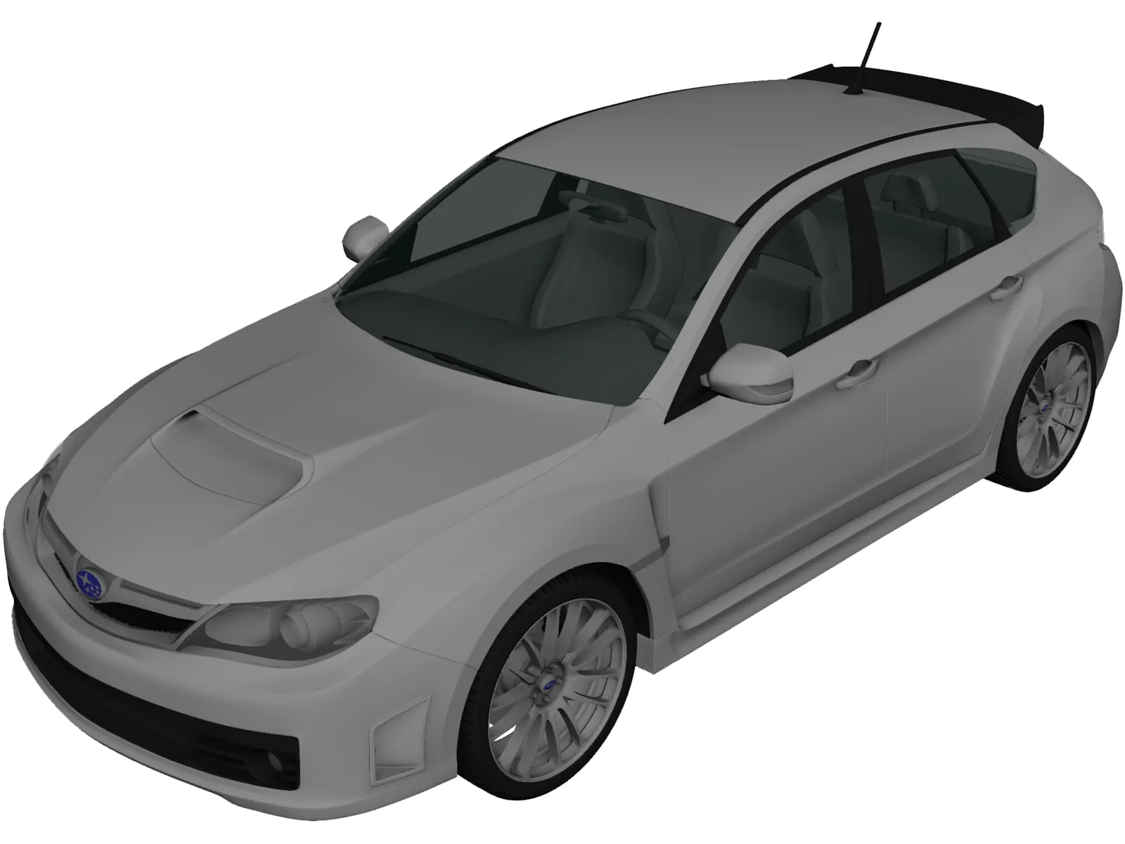 Subaru Impreza WRX Sti (2010) 3D Model