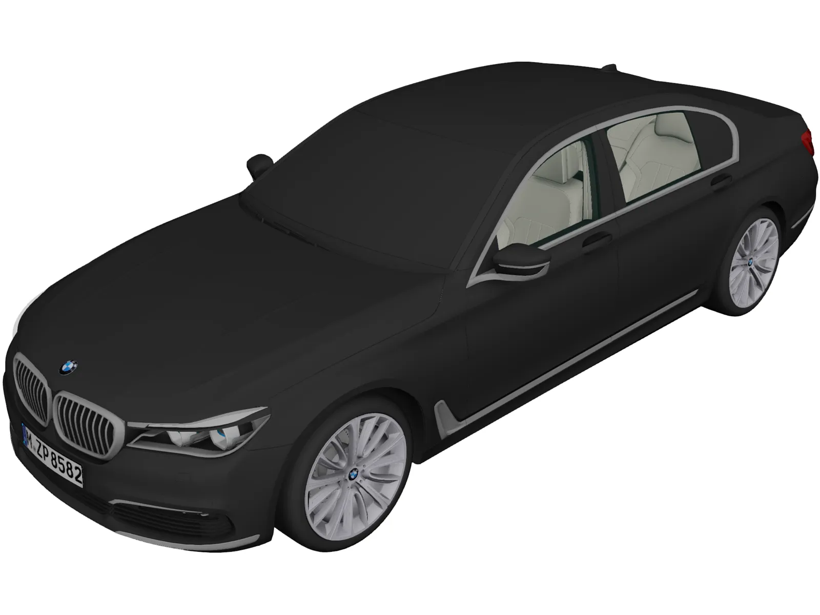 BMW 7-Series (2016) 3D Model