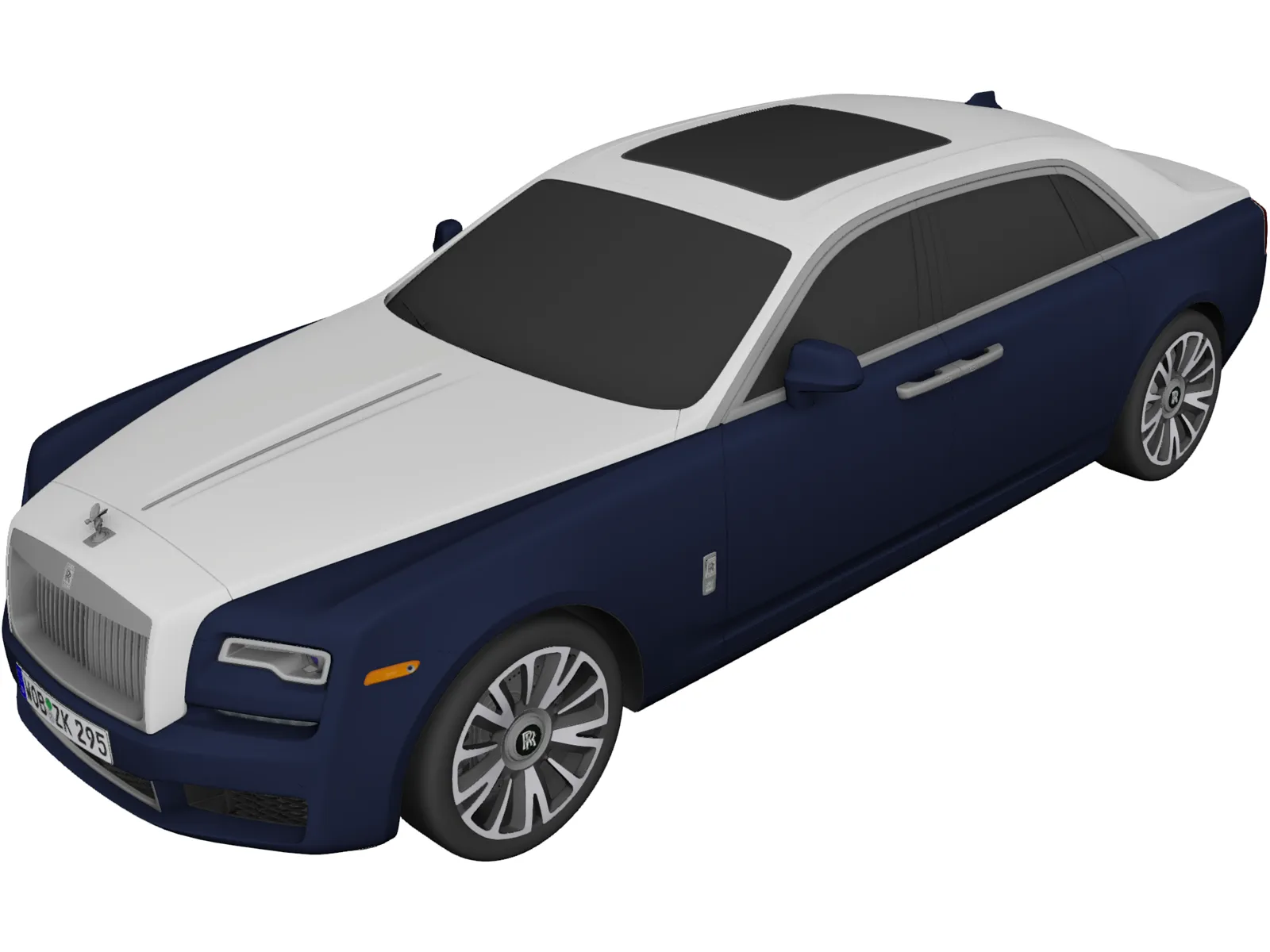 Rolls-Royce Ghost (2018) 3D Model