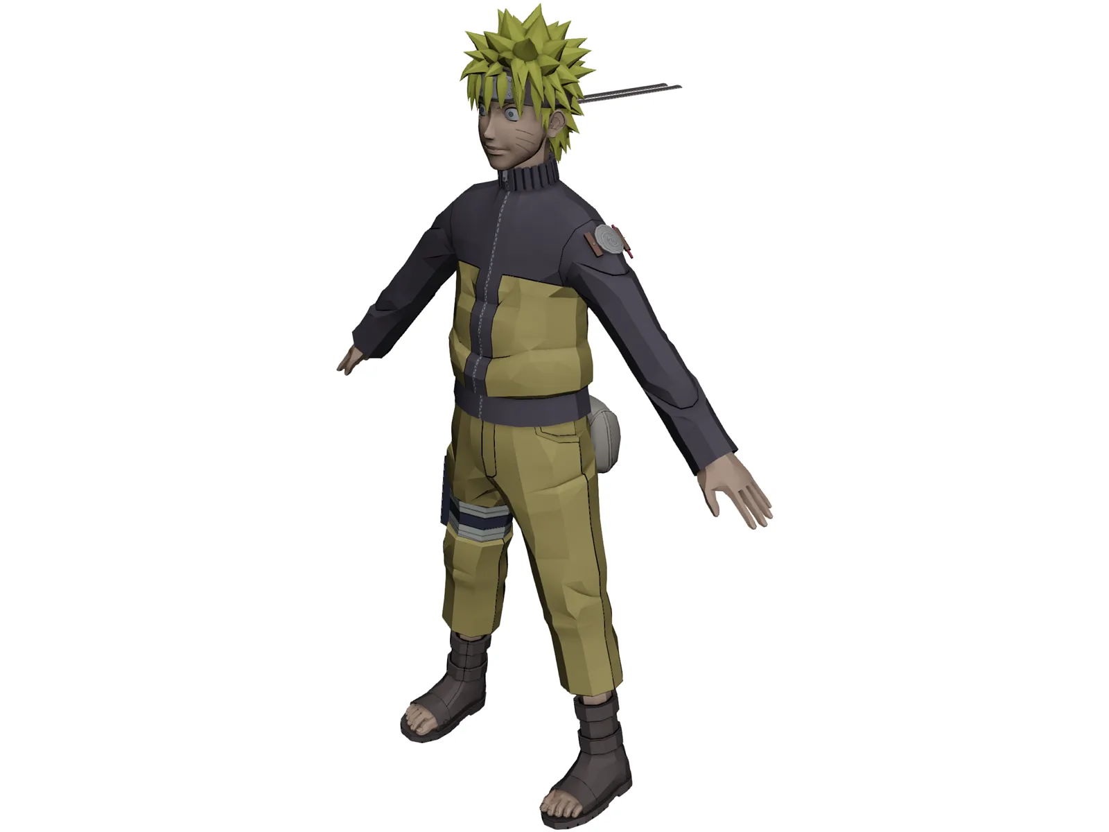 Naruto Teen 3D Model