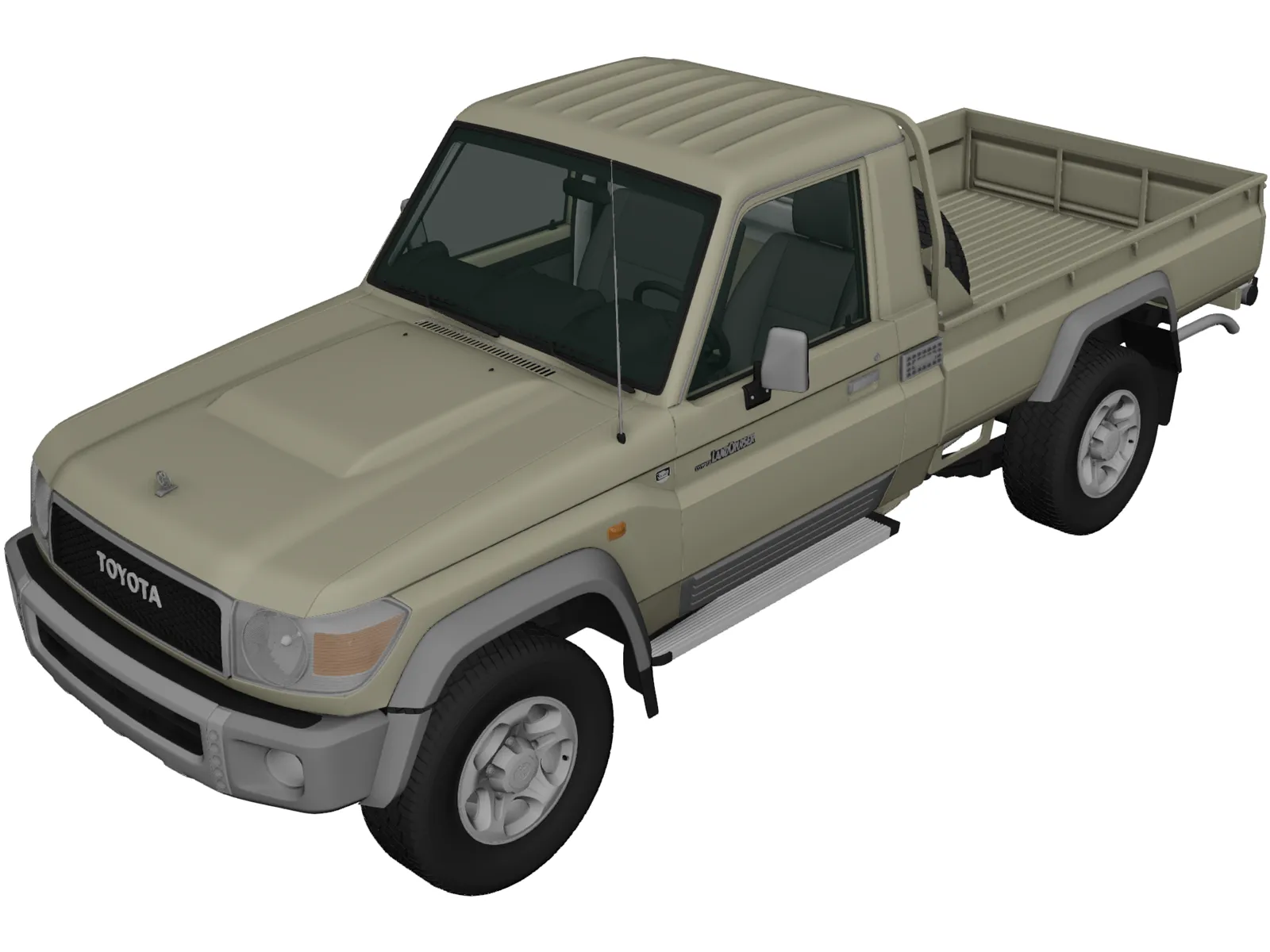 Toyota Land Cruiser [J79] (2007) 3D Model