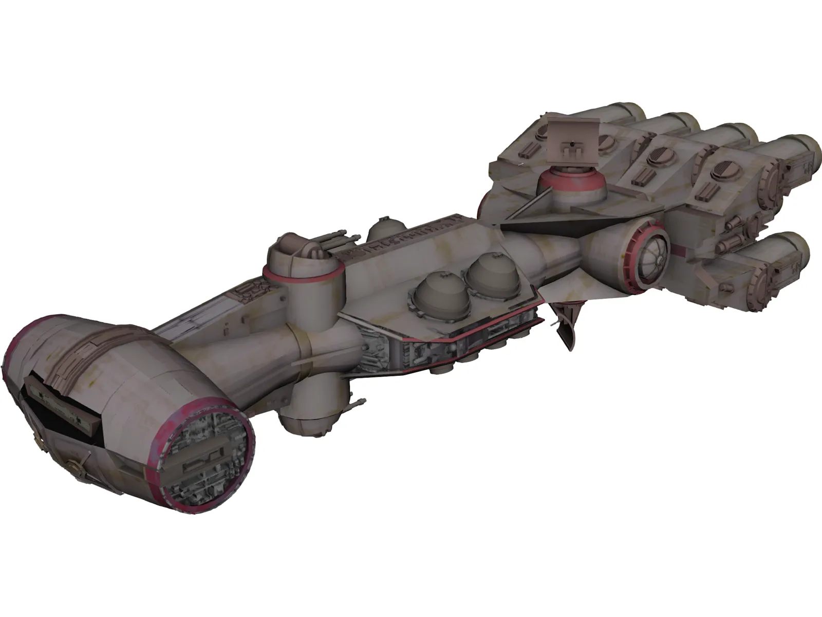 Star Wars Corvette 3D Model