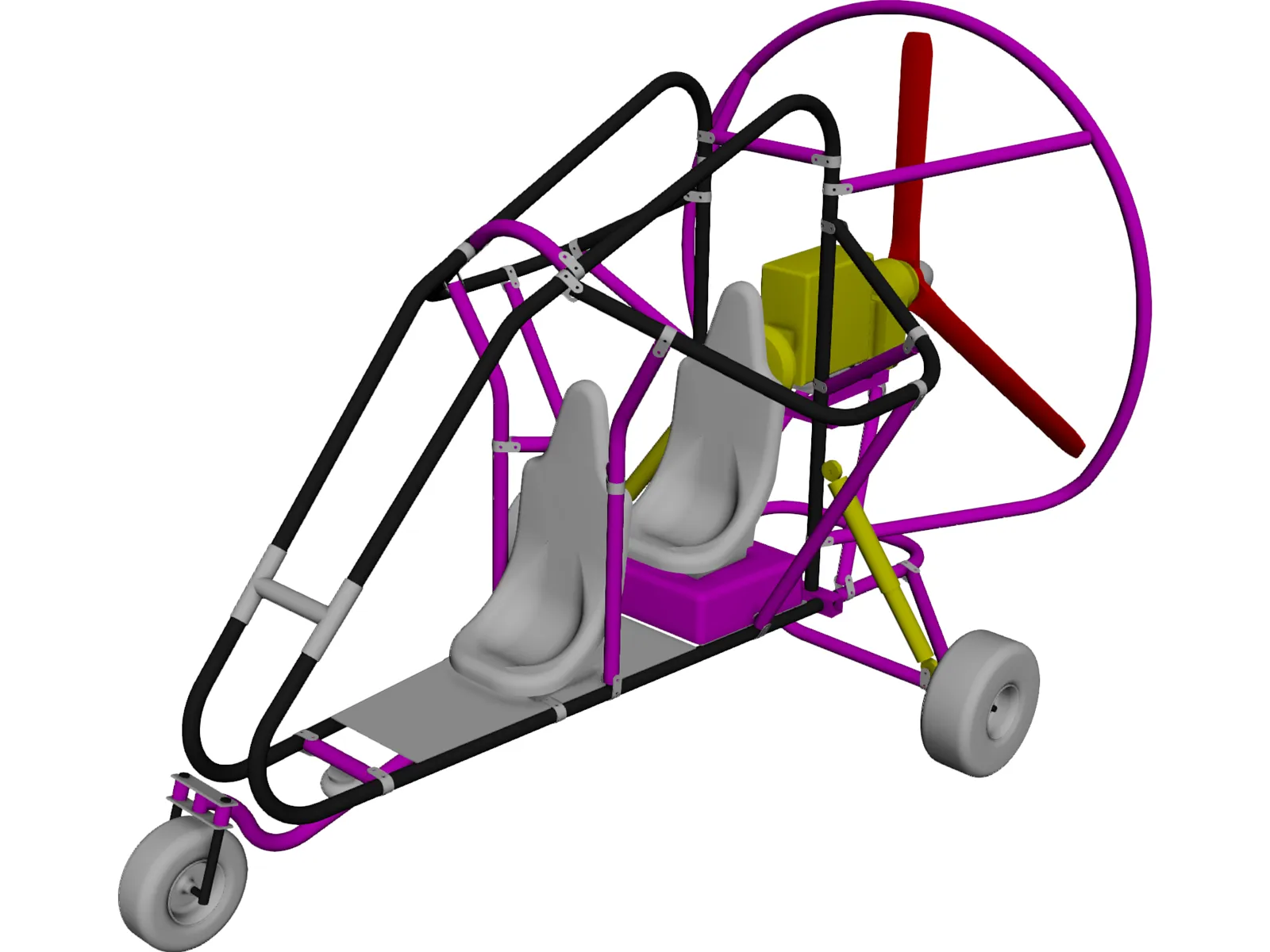 Powered Parachute  3D Model