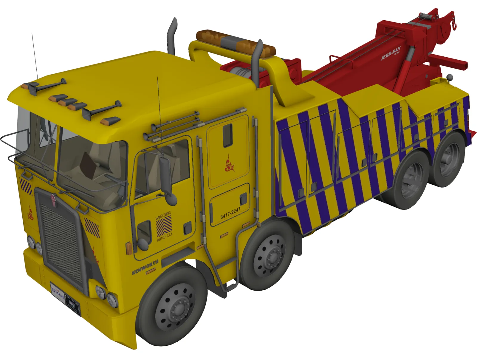 Kenworth Wrecker K100 3D Model