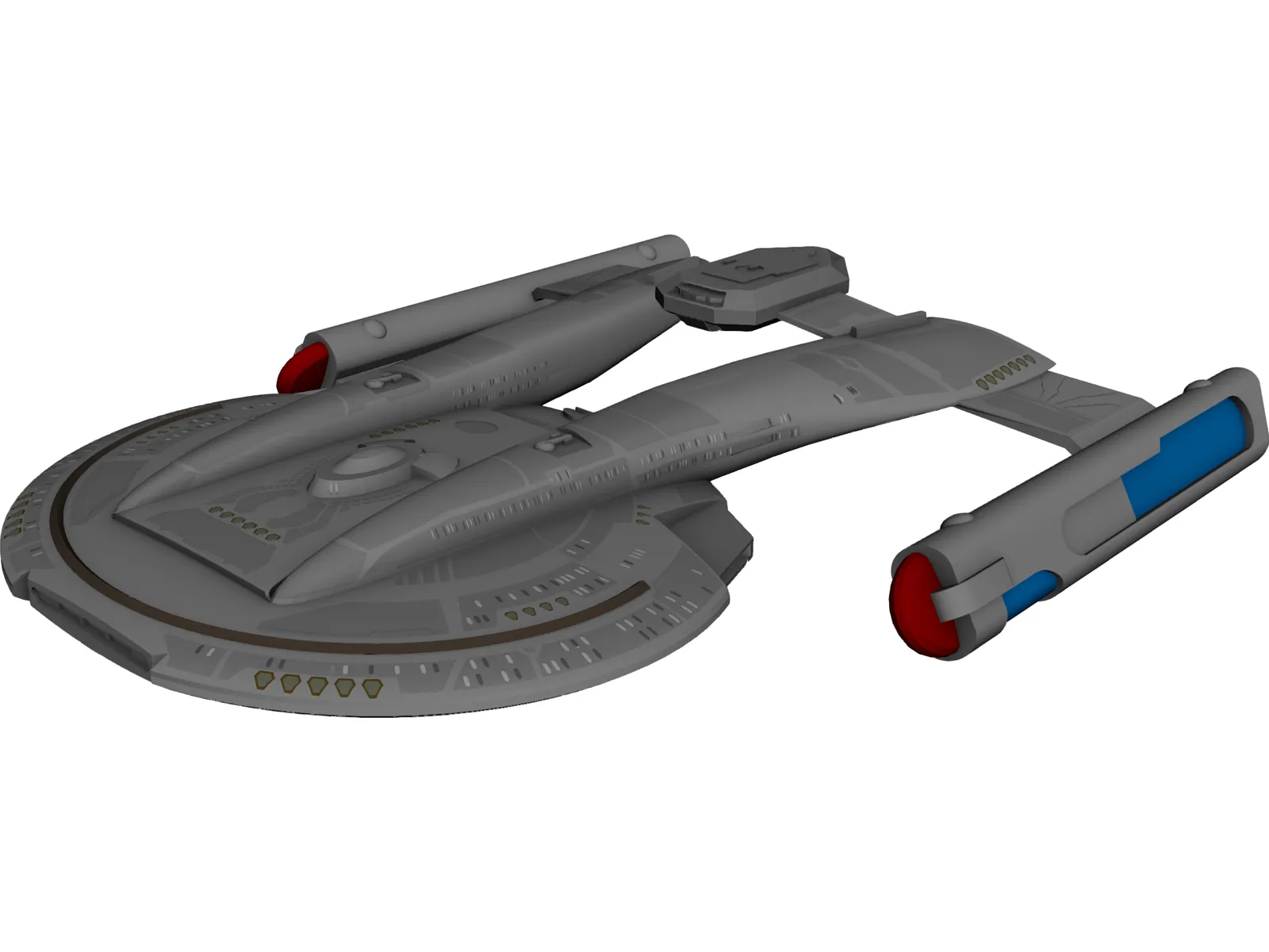 Star Trek Akira Class 3D Model