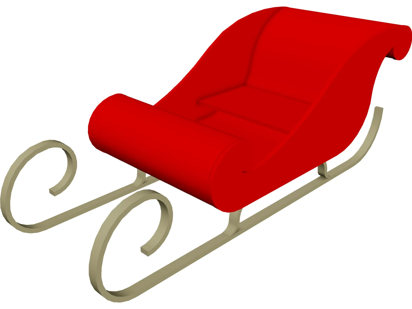 Christmas Sledge 3D Model