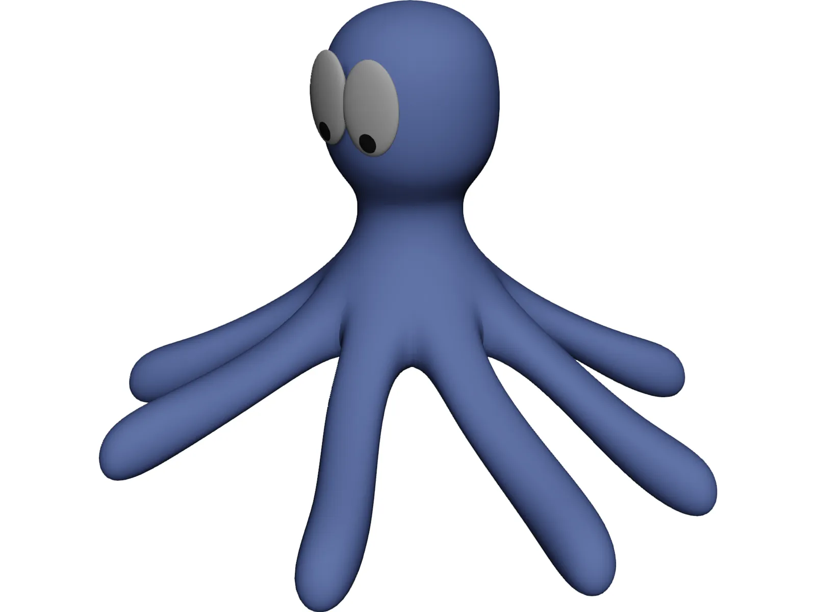 Cartoon Octopus 3D Model