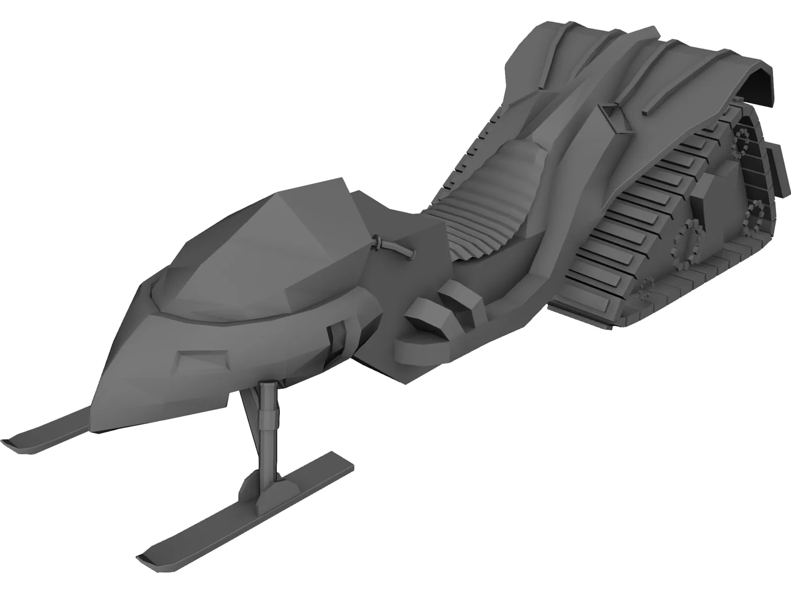 Snowmobile Concept 3D Model