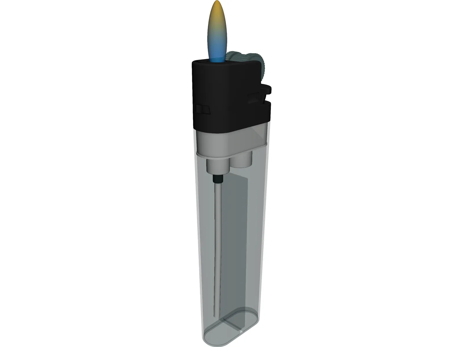 Plastic Lighter 3D Model