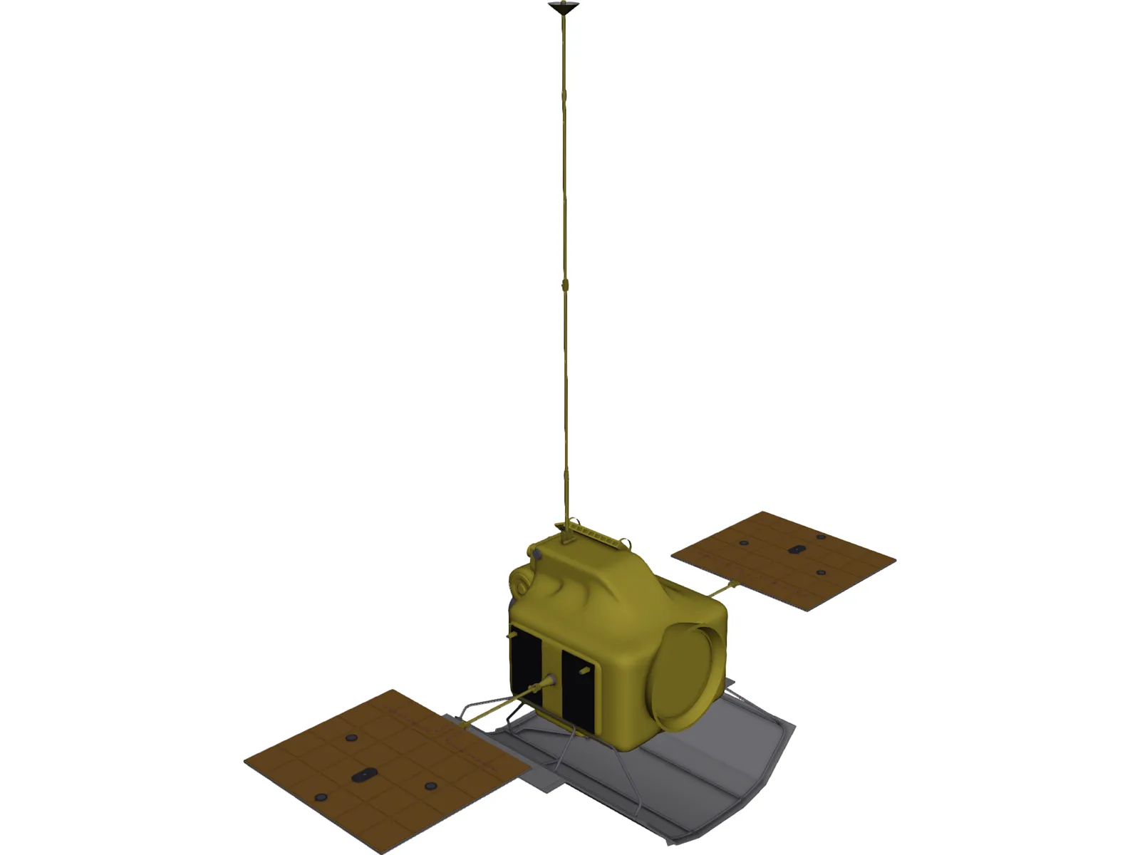 Mercury Messenger Probe 3D Model