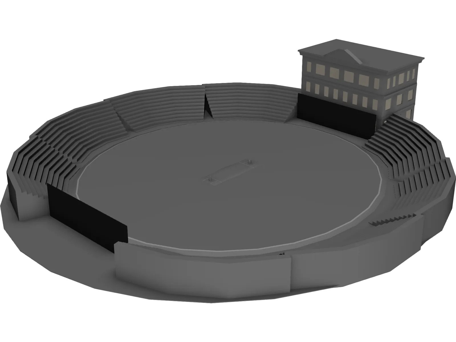 Cricket Ground 3D Model