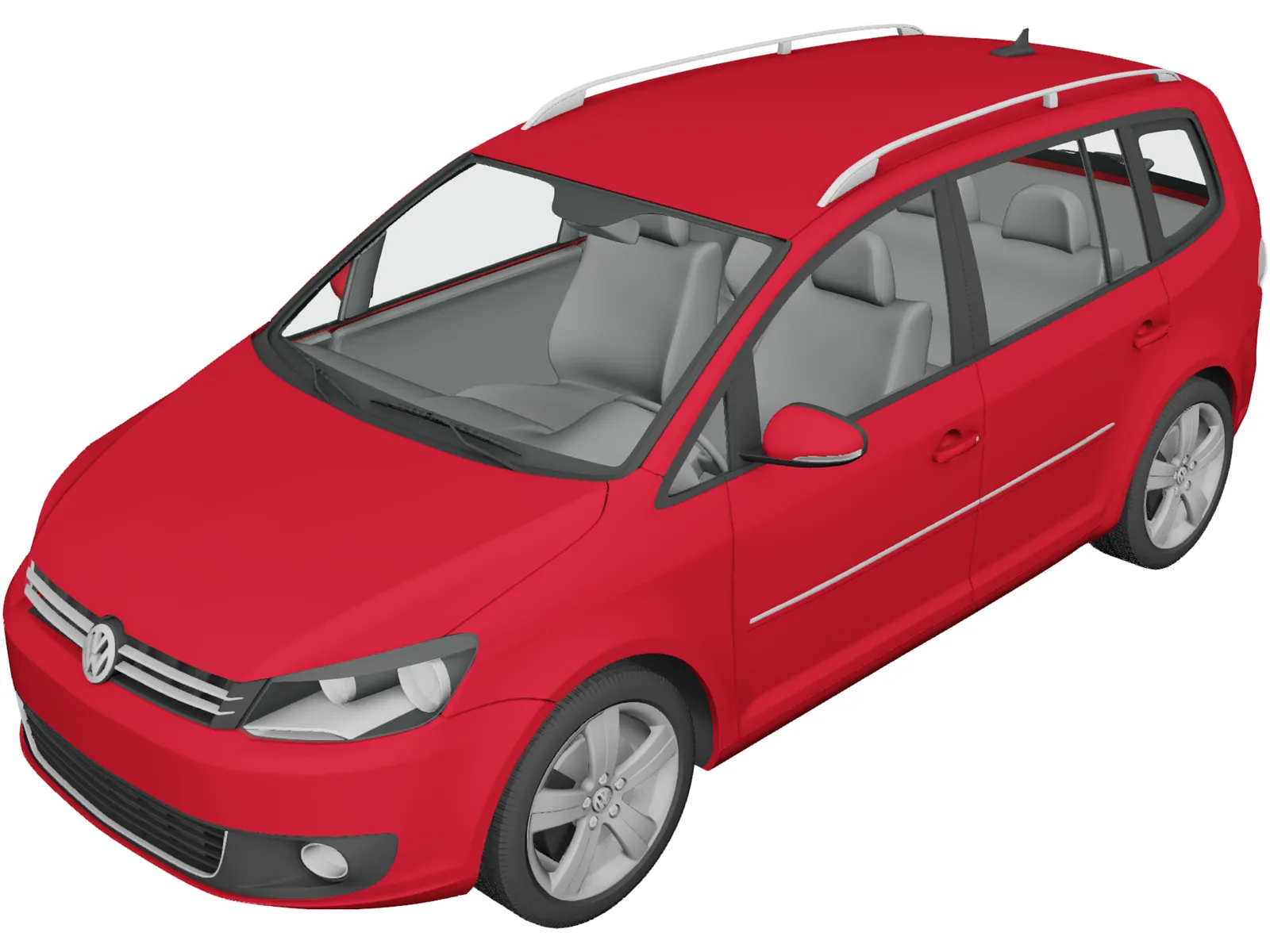 Volkswagen Touran (2011) 3D Model