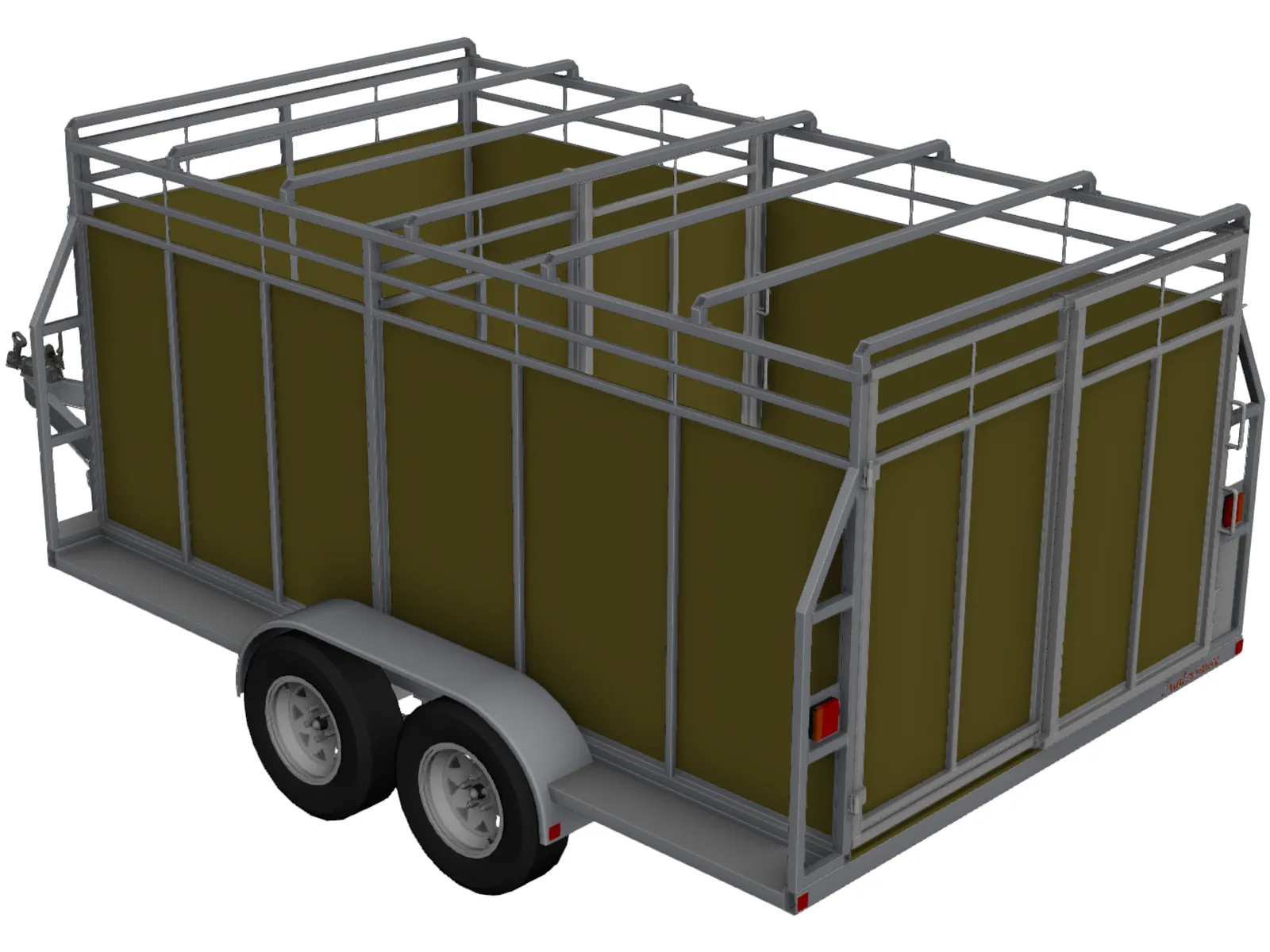 Stock Trailer 3D Model