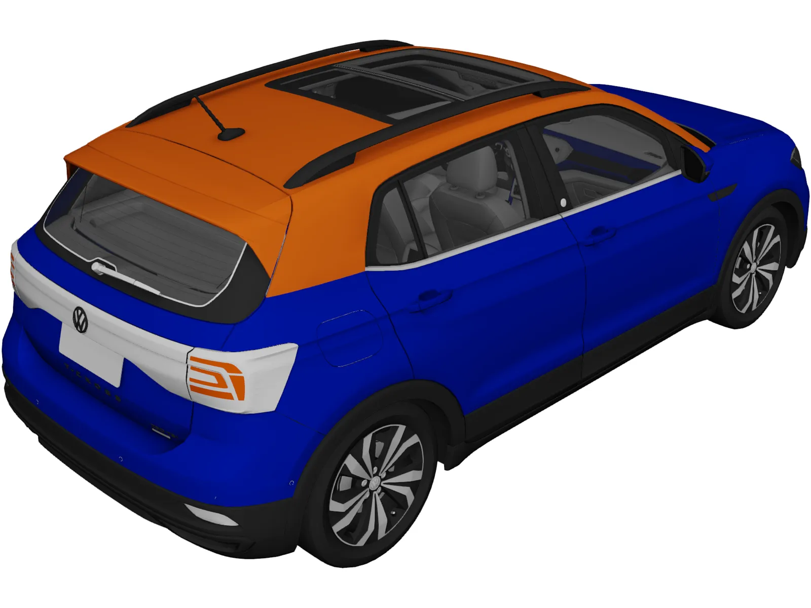 Volkswagen T-Cross (2019) 3D Model