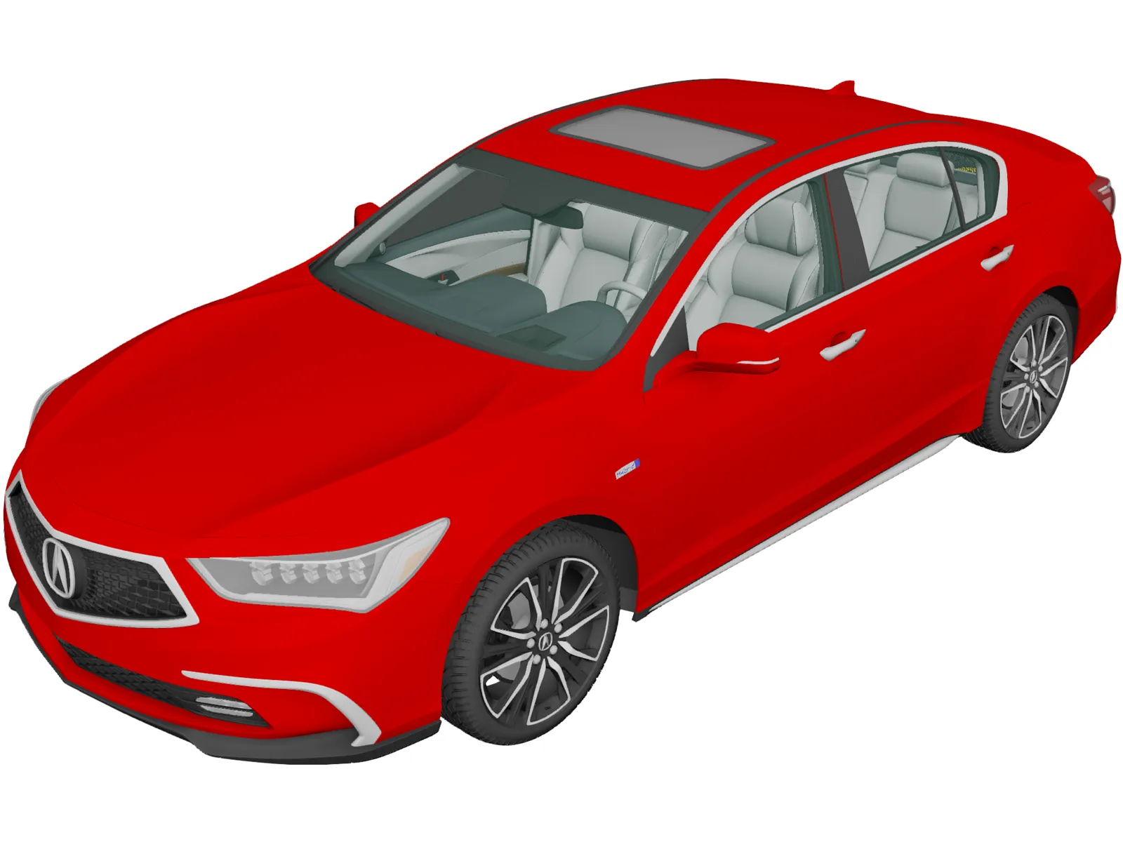Acura RLX (2017) 3D Model