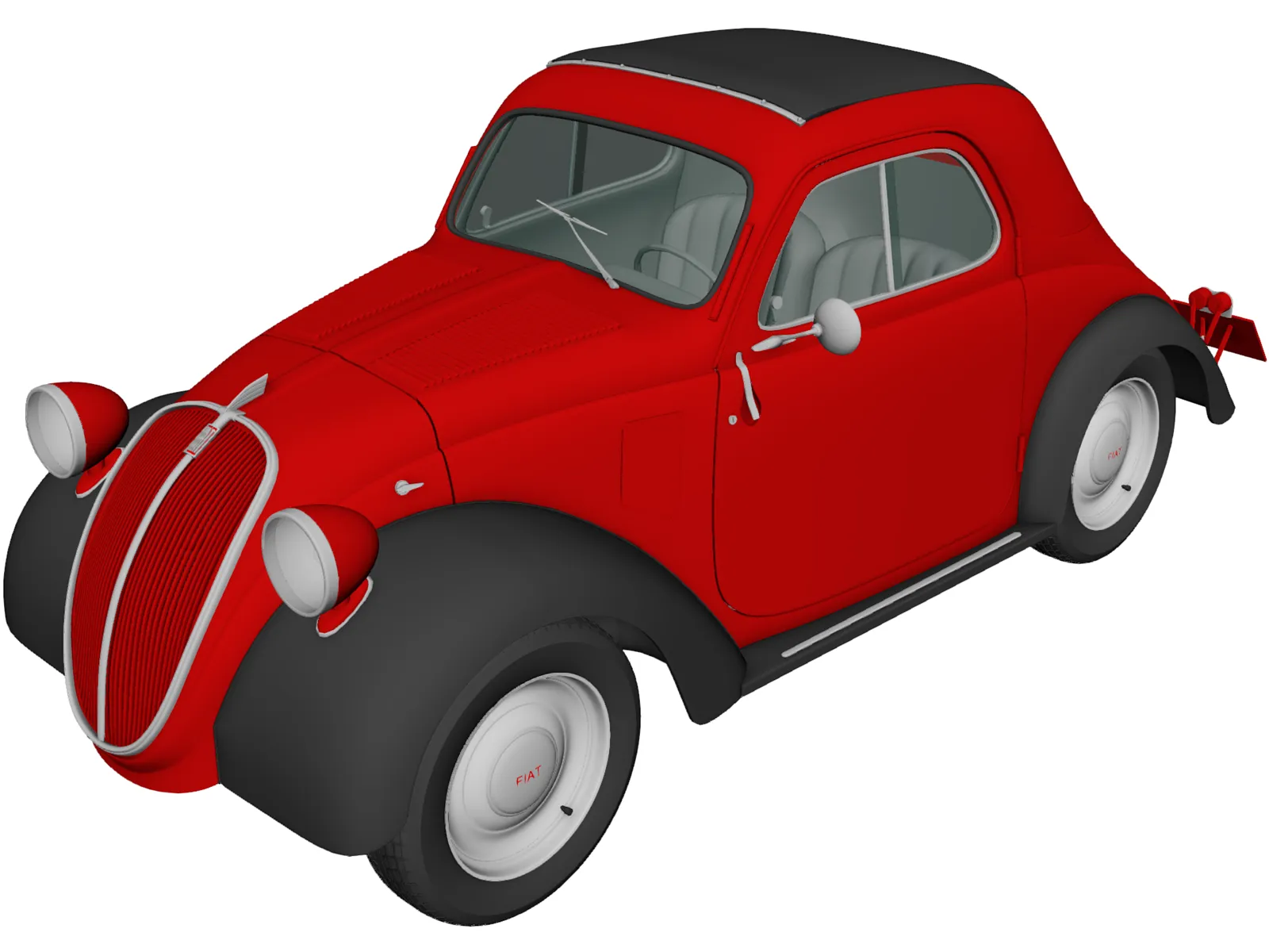 Fiat 500 Topolino (1936) 3D Model