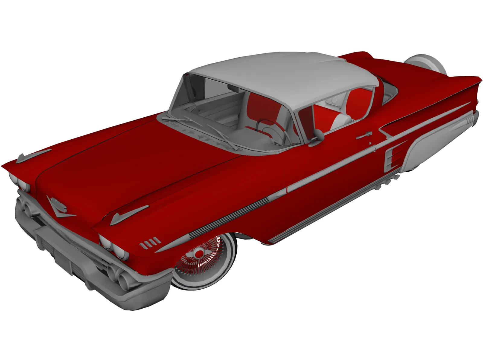 Chevrolet Impala (1958) 3D Model