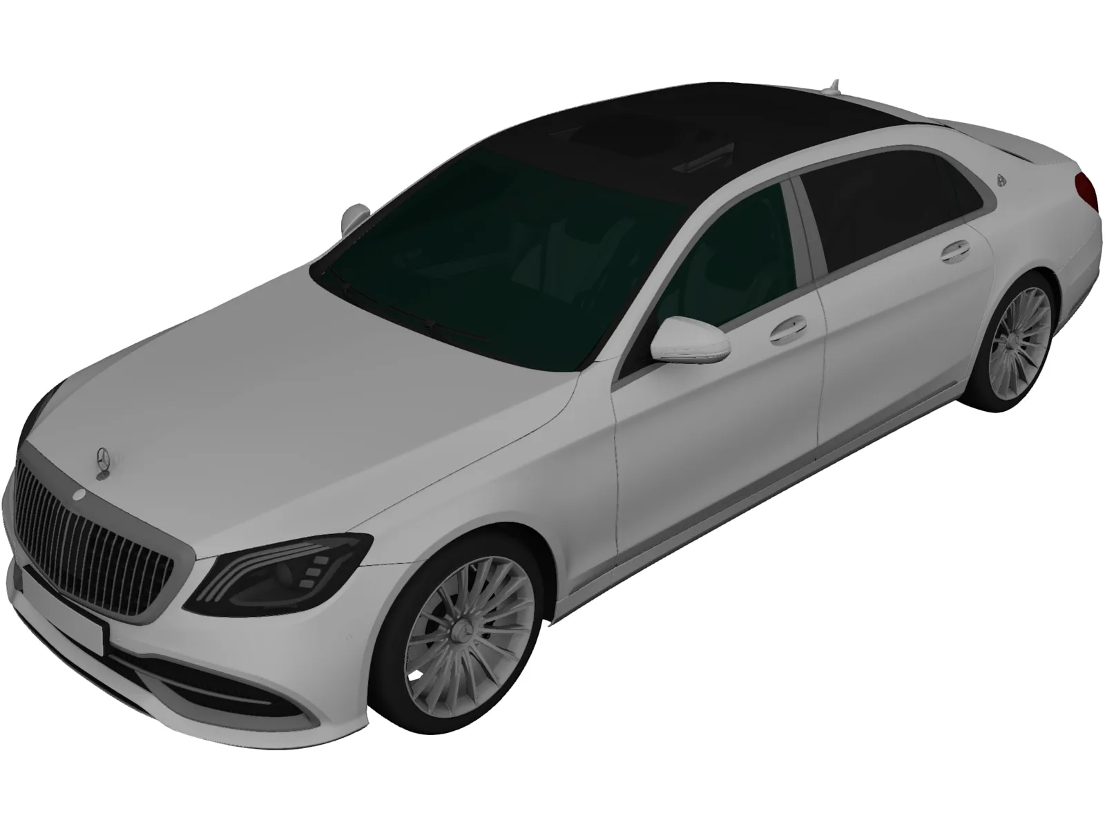 Mercedes-Maybach S650 [W222] 3D Model