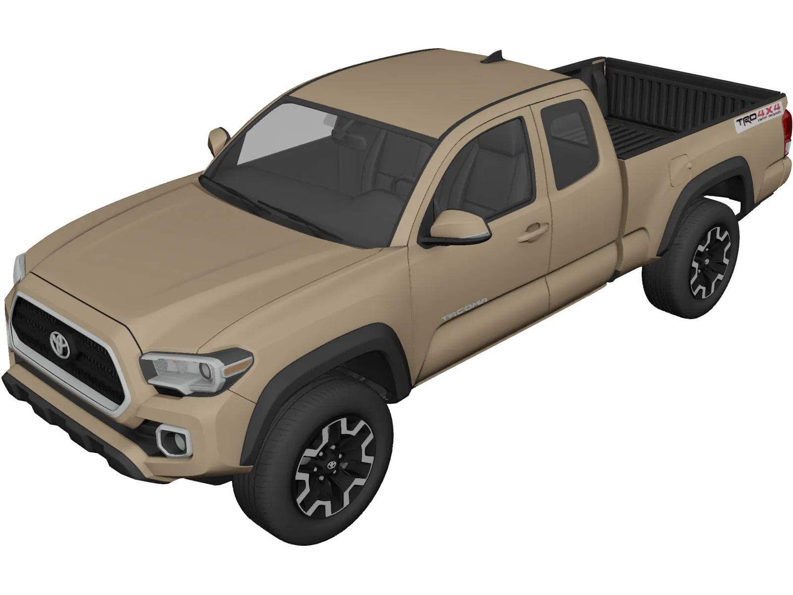 Toyota Tacoma TRD (2016) 3D Model