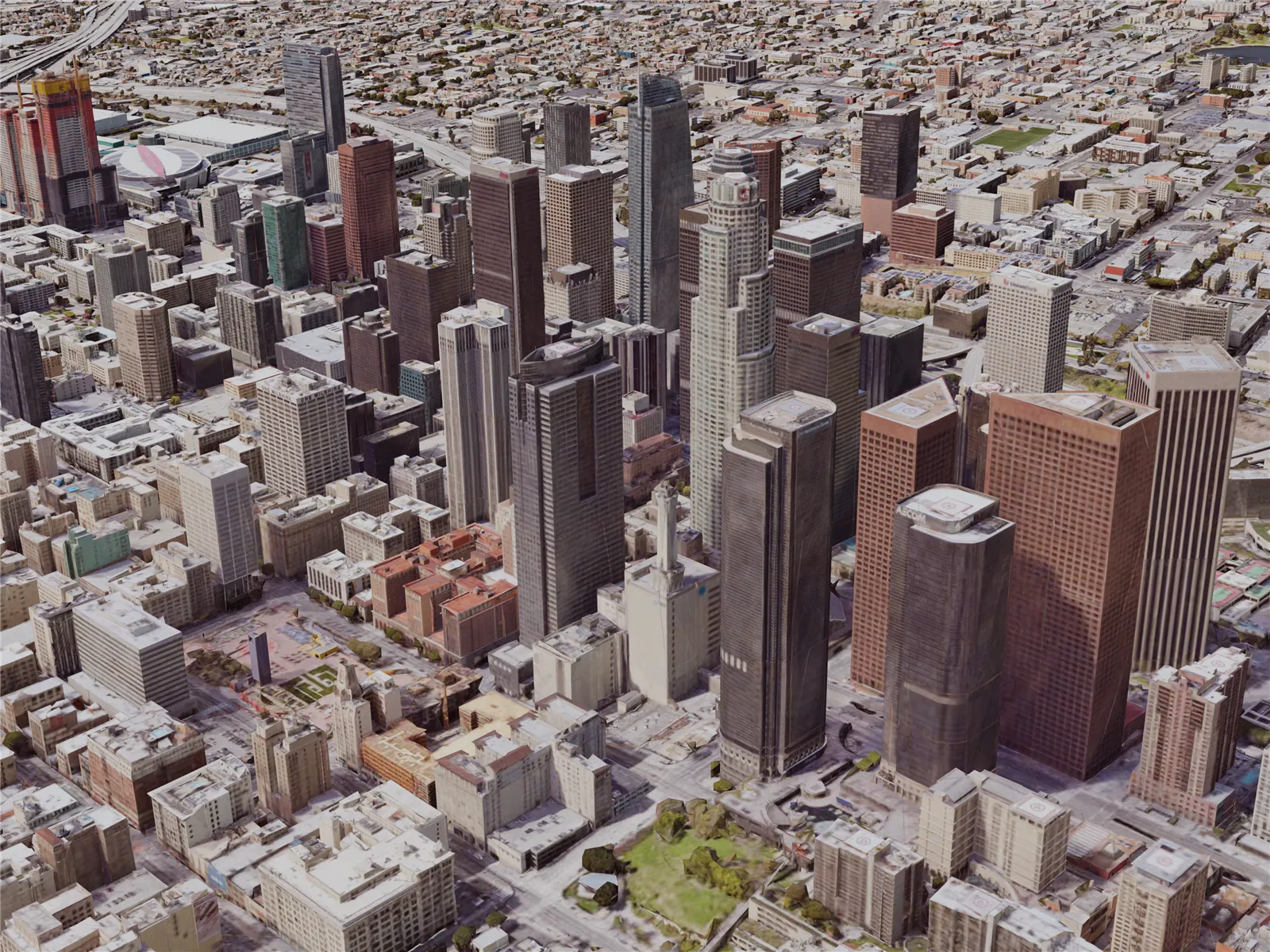 Los Angeles Downtown, California, USA (2019) 3D Model