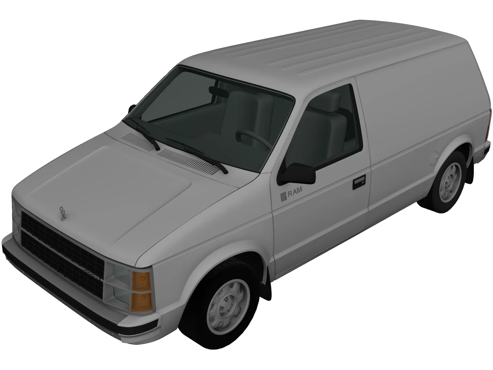 Dodge Mini Ram Van (1984) 3D Model