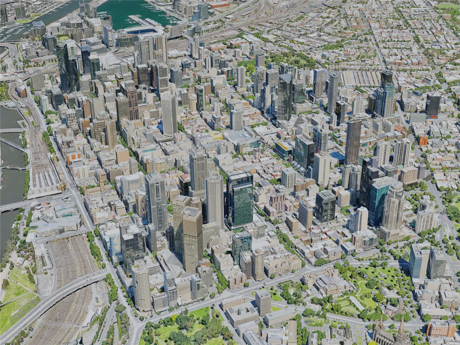 Melbourne City, Australia (2019) 3D Model