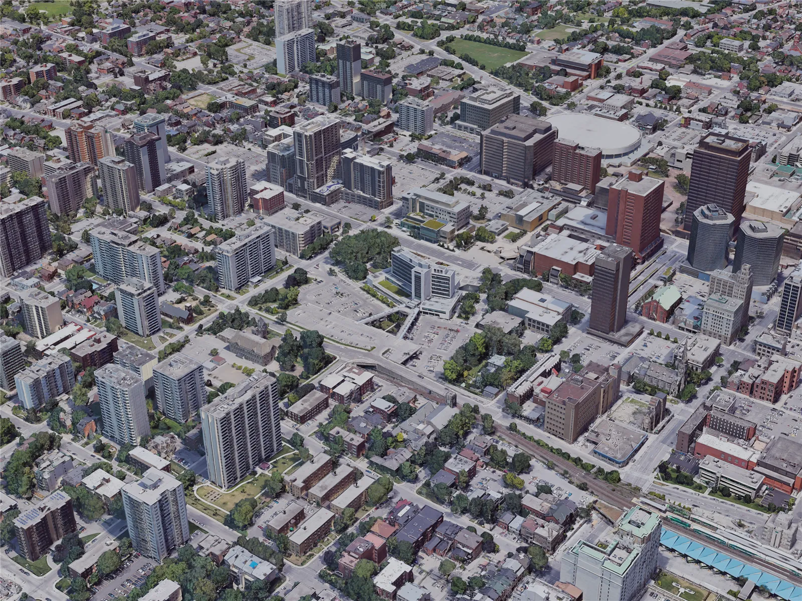 Hamilton City, ON, Canada (2019) 3D Model