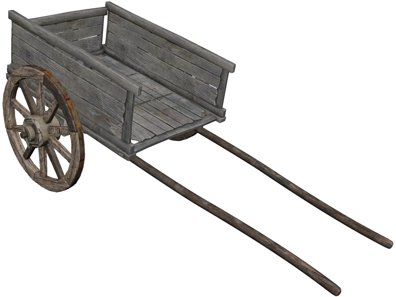 Horse Cart 3D Model