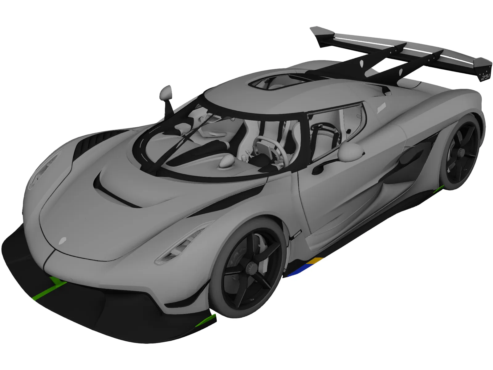 Koenigsegg Jesko (2020) 3D Model