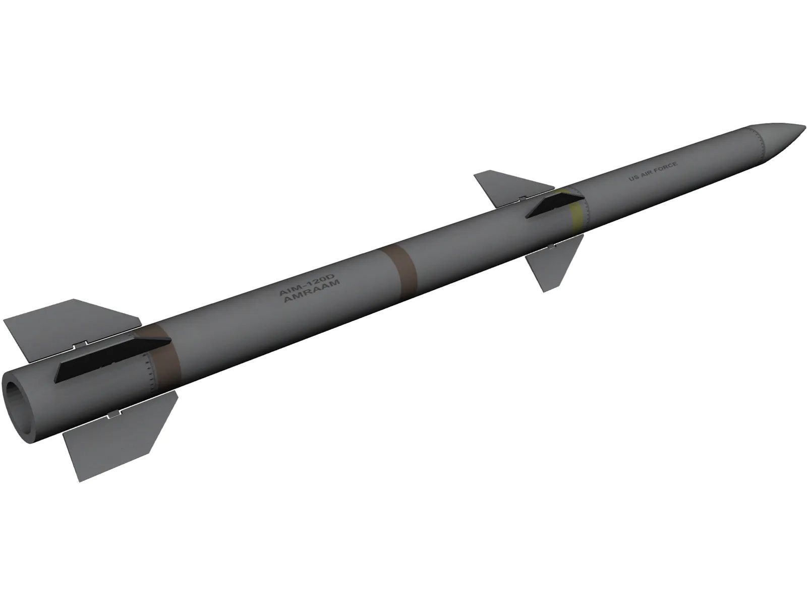 AIM120D Missile 3D Model