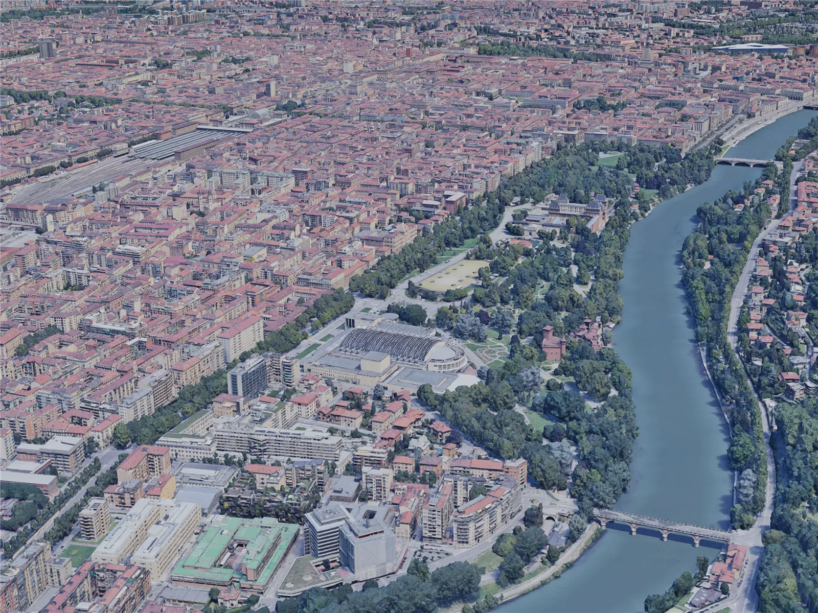 Turin City, Italy (2019) 3D Model