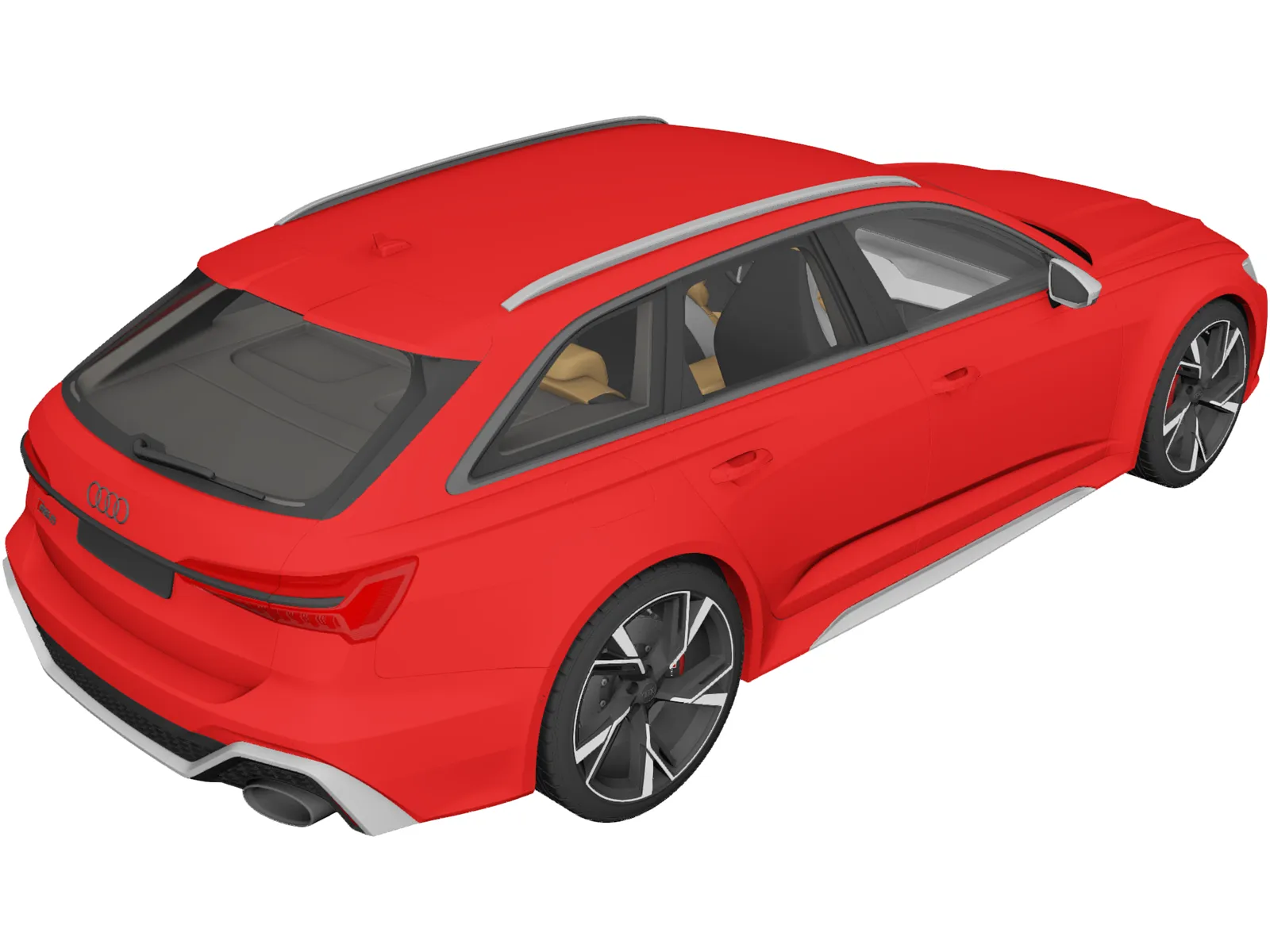 Audi RS6 Avant (2020) 3D Model