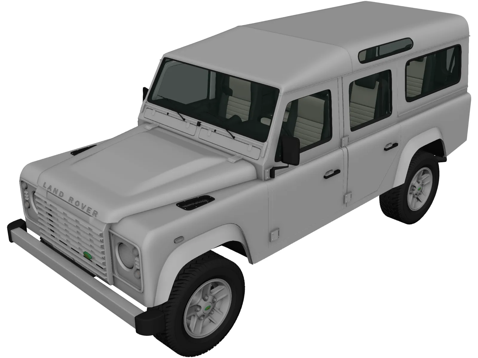 Land Rover Defender 110 Station Wagon 3D Model