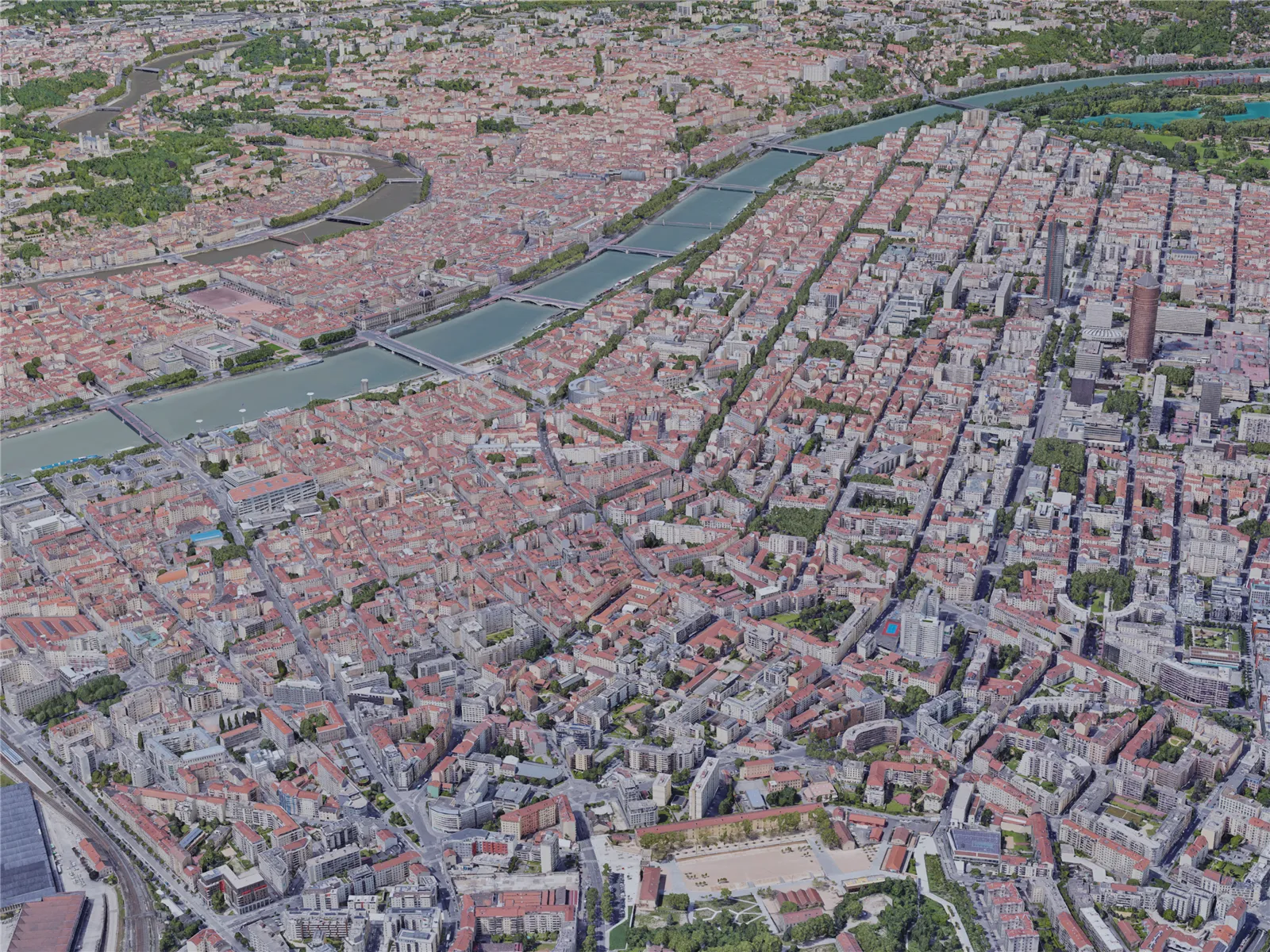 Lyon City, France (2019) 3D Model