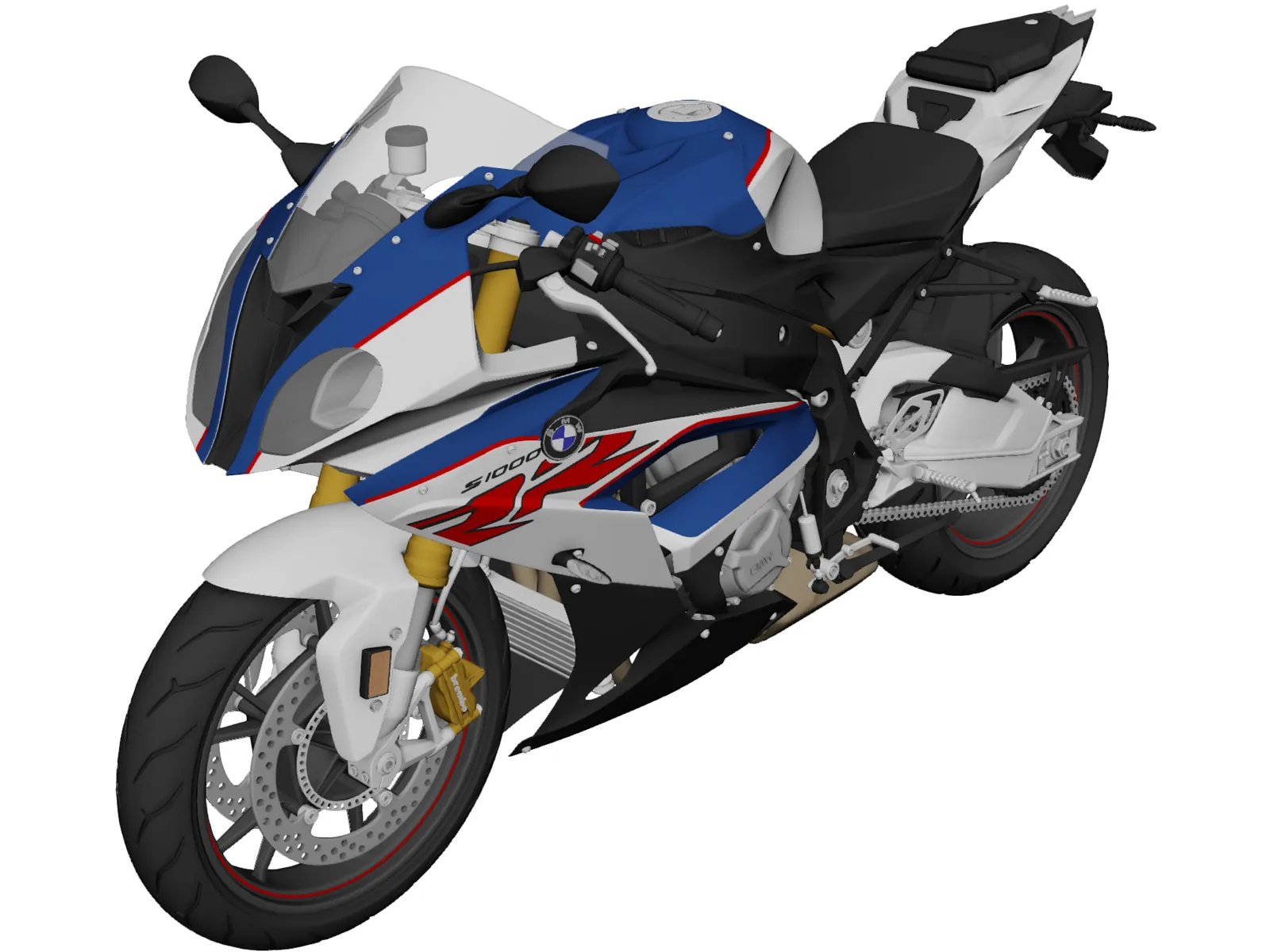 BMW S 1000 RR (2018) 3D Model