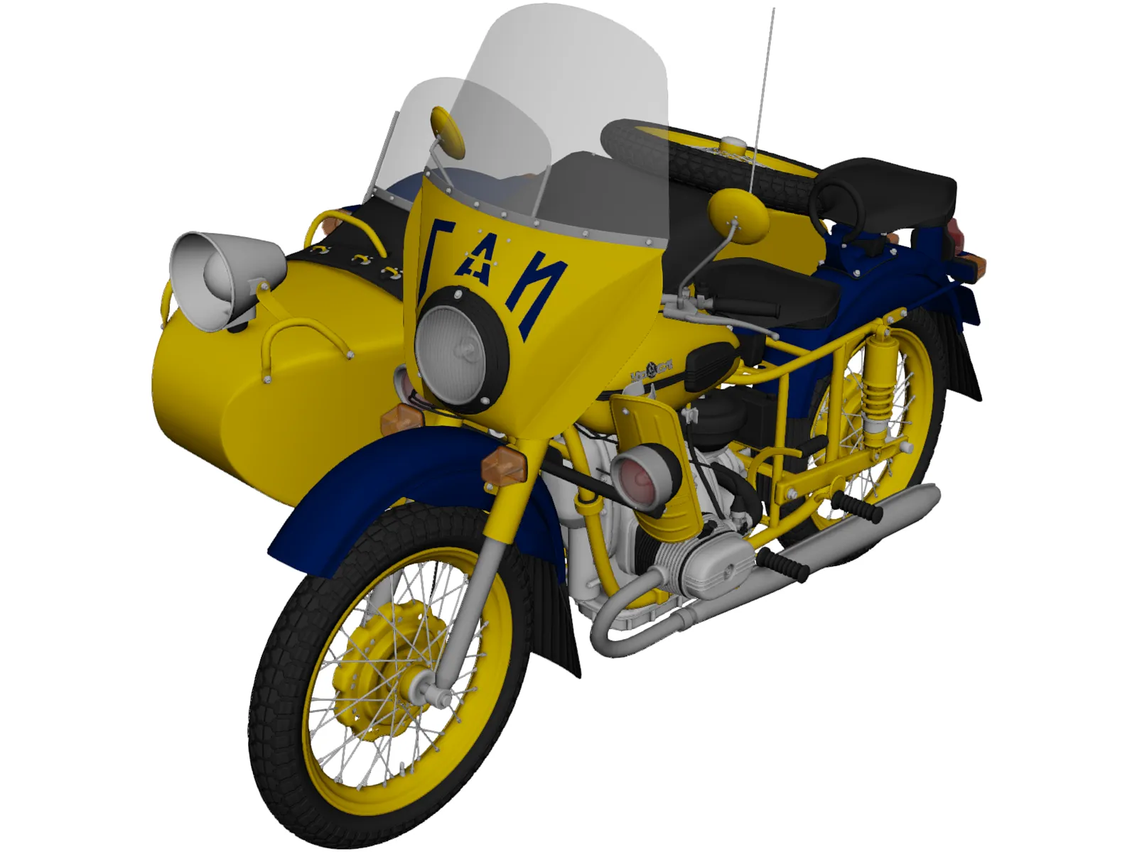 Ural M67-36-P (1976) 3D Model