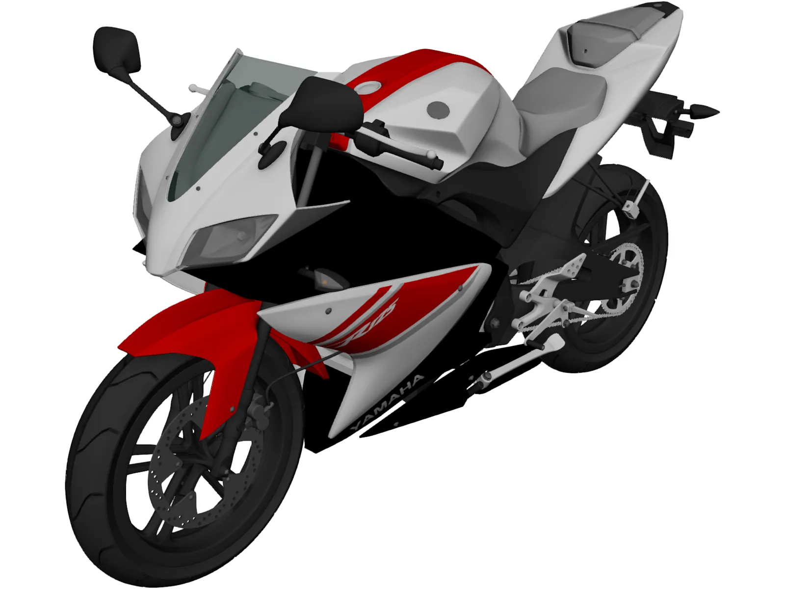 Yamaha YZF-R125 (2011) 3D Model