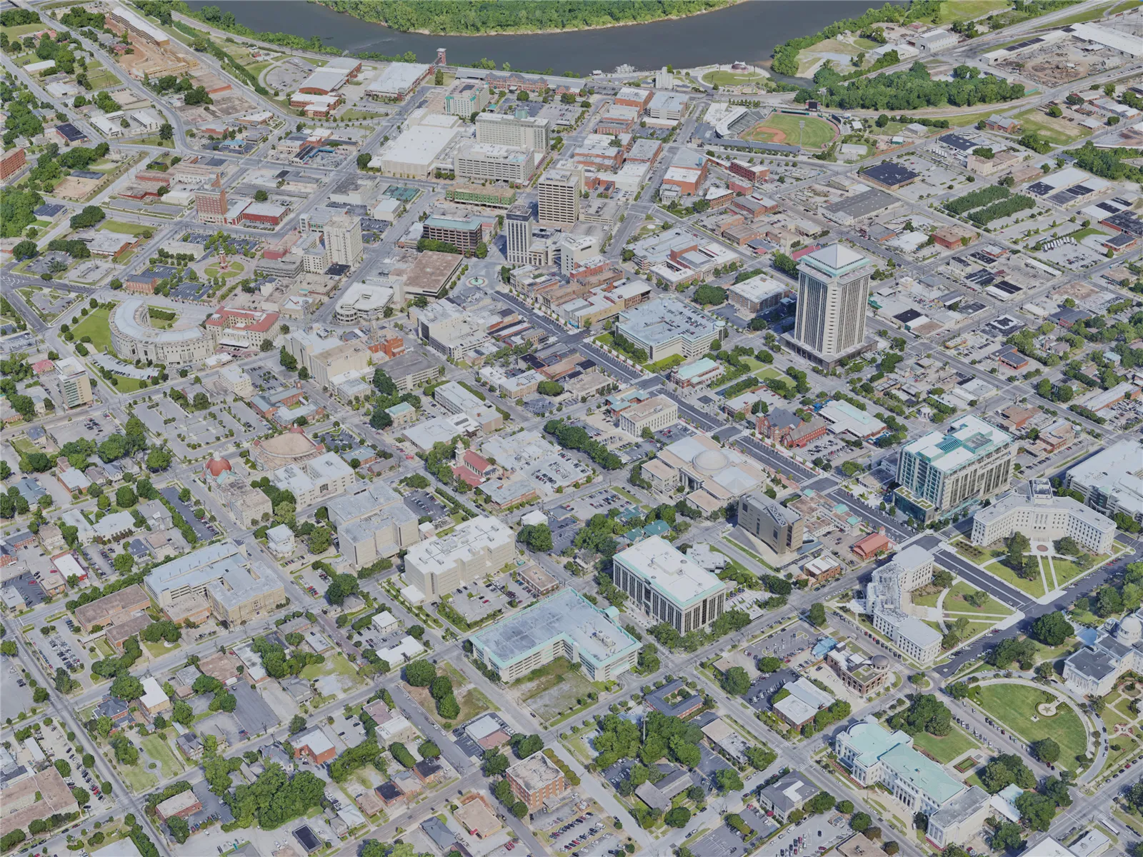 Montgomery City, AL, USA (2019) 3D Model