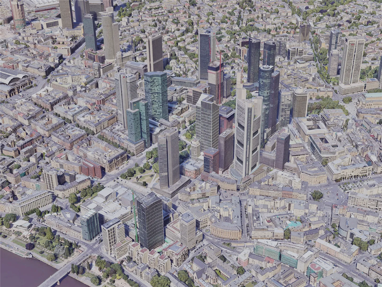 Frankfurt City, Germany (2019) 3D Model