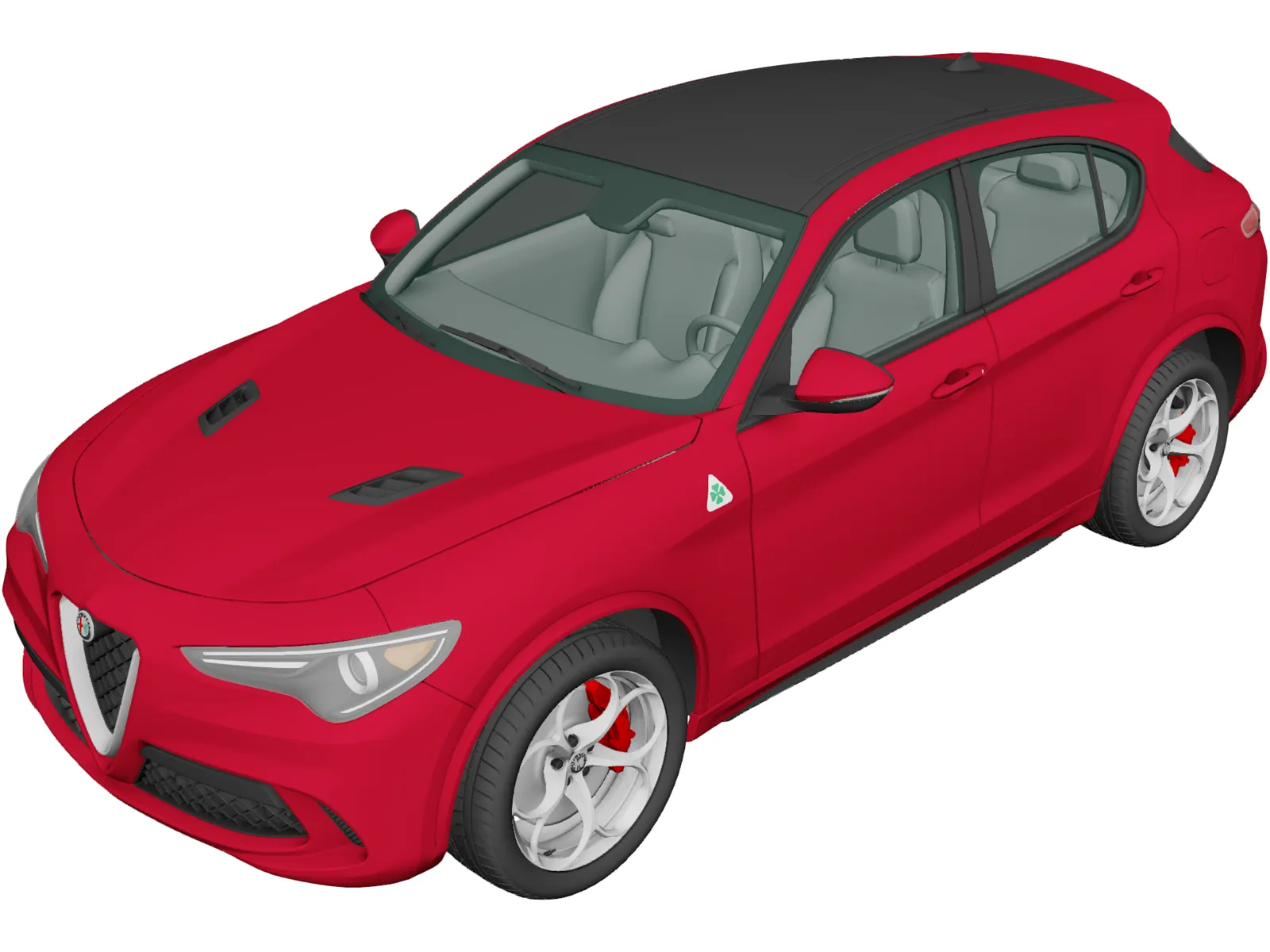 Alfa Romeo Stelvio Quadrifoglio (2018) 3D Model