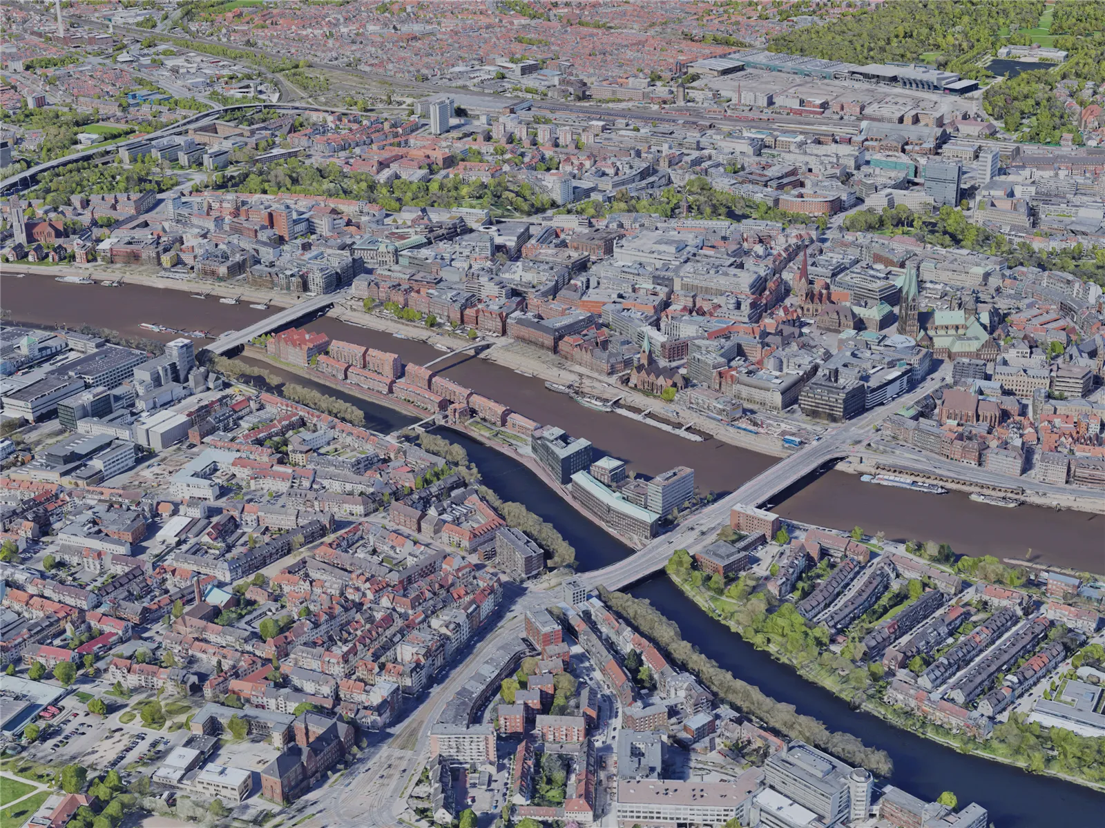 Bremen City, Germany (2019) 3D Model