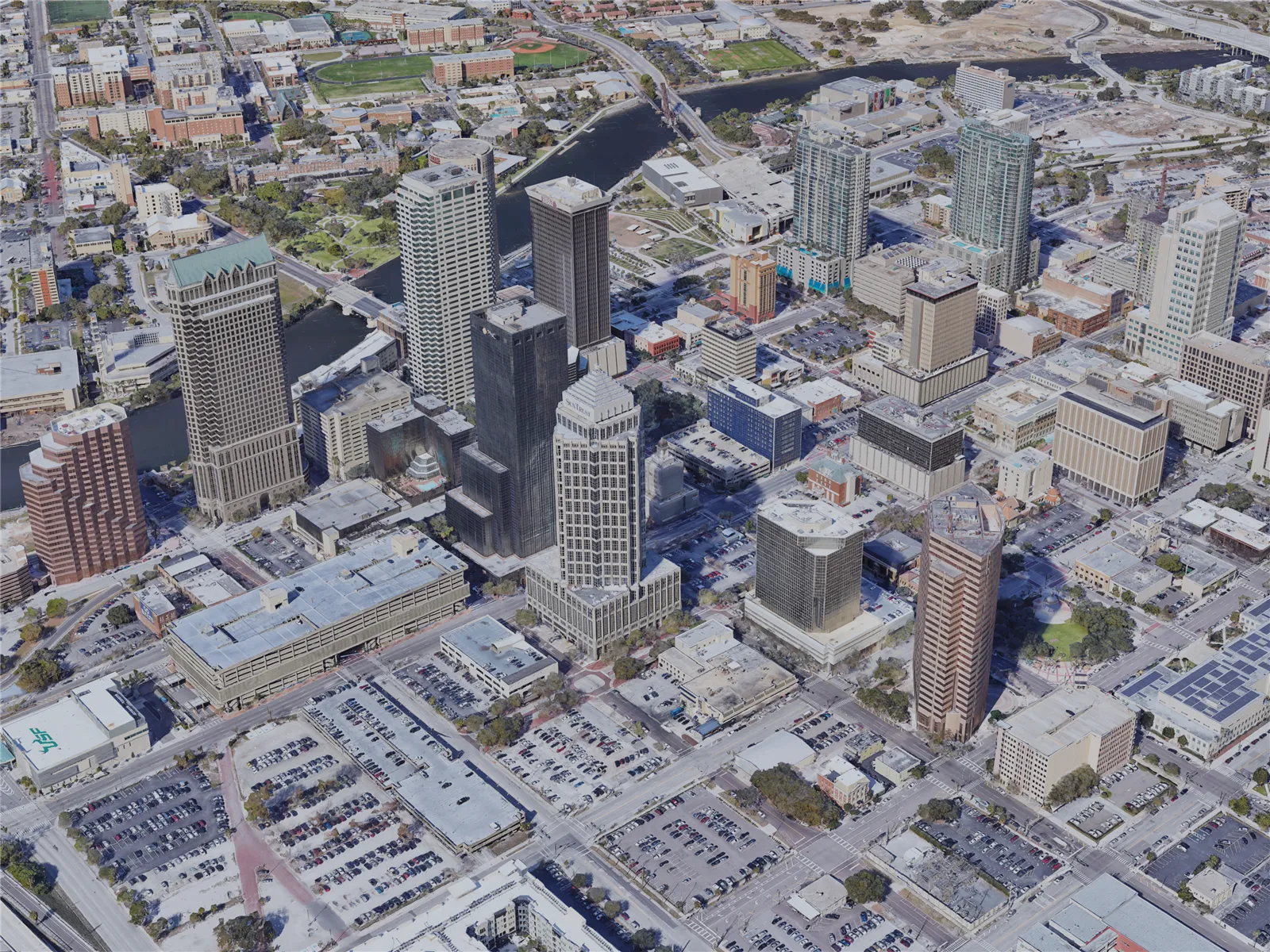 Tampa City, FL, USA (2019) 3D Model