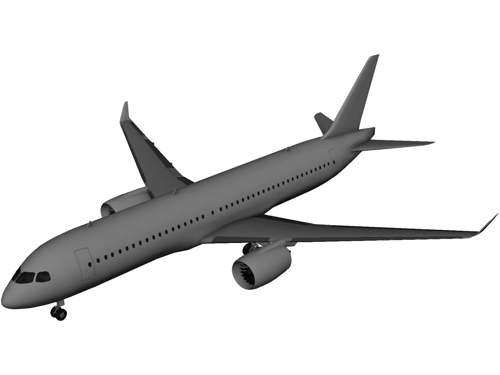 Bombardier CS300 3D Model